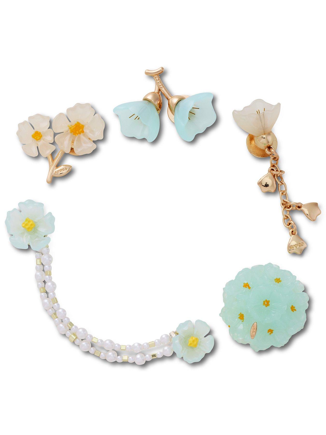 Crocs Dainty Floral 5 Pack - Blue