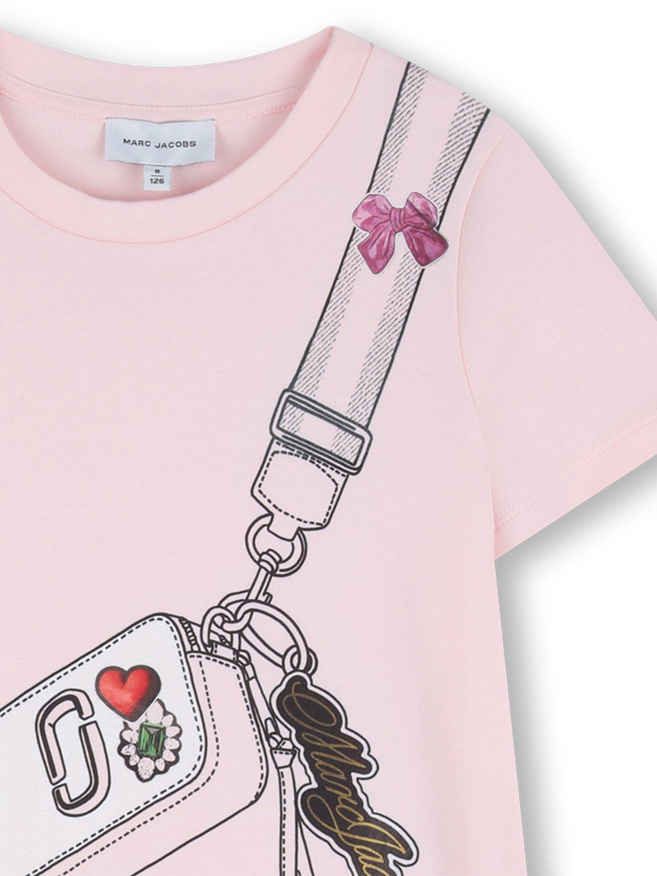 Image 3 of 3 of MARC JACOBS Girls Snapshot Bag Dress - Pink