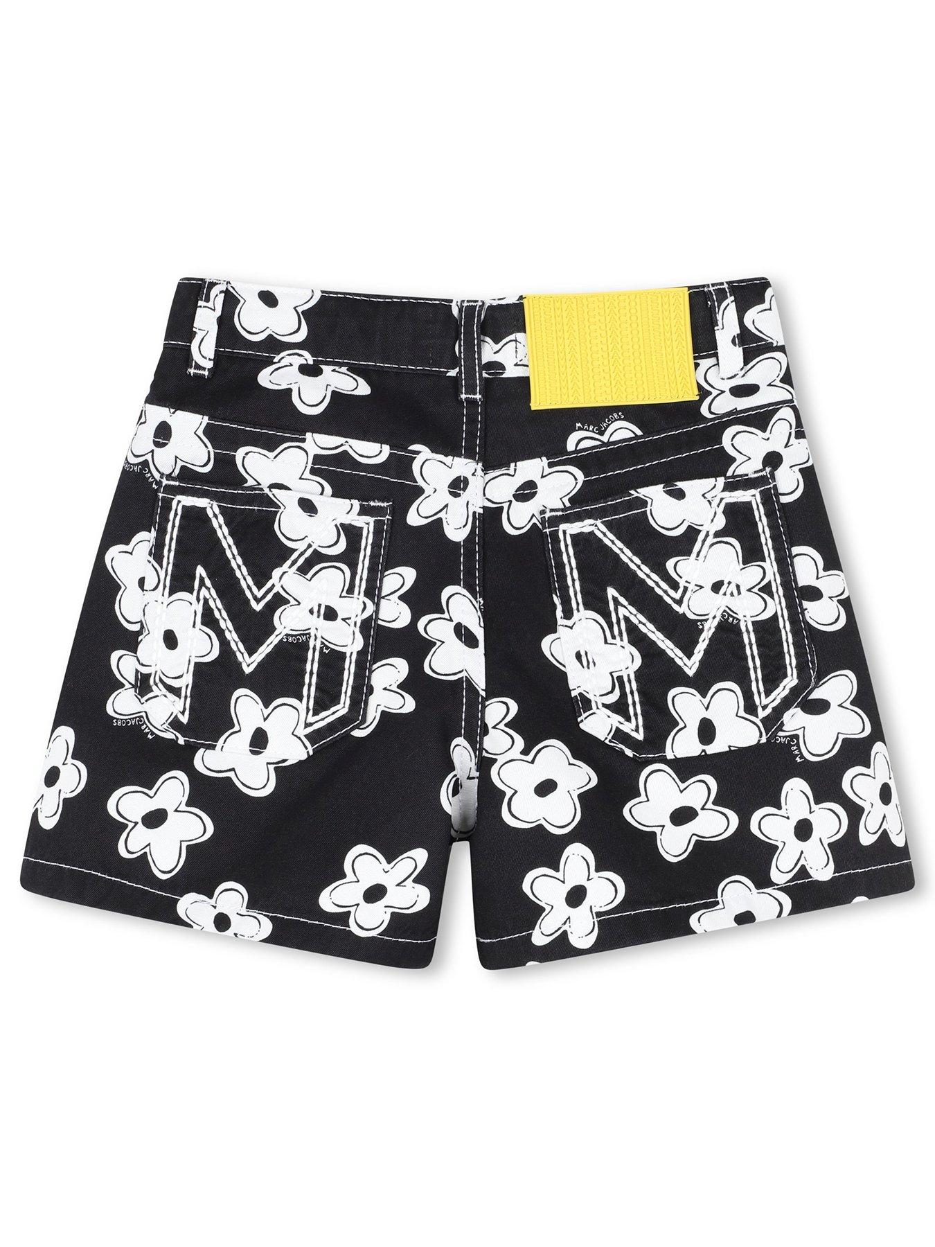 Image 3 of 4 of MARC JACOBS Girls Daisy Denim Shorts - Black