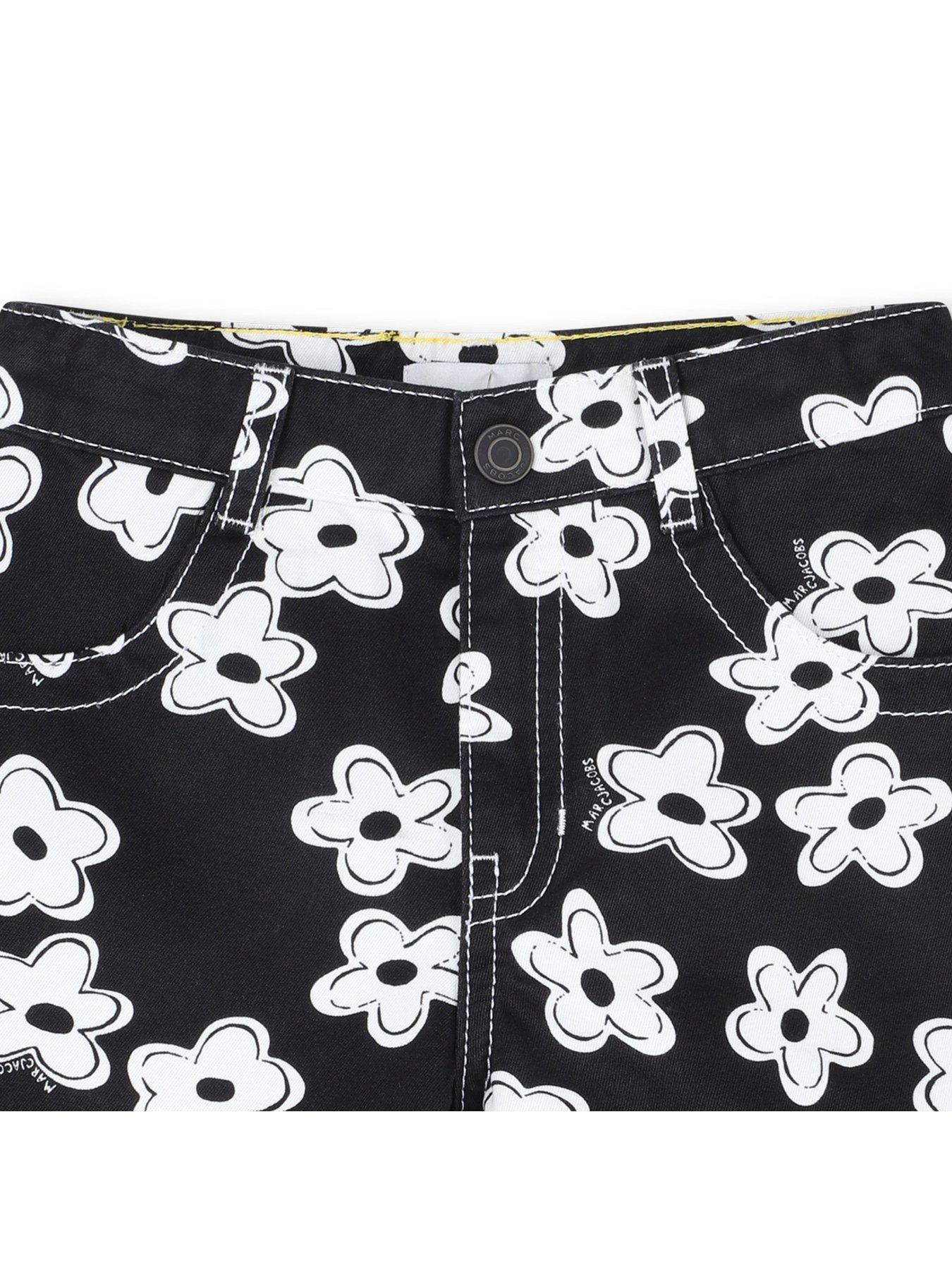 Image 4 of 4 of MARC JACOBS Girls Daisy Denim Shorts - Black
