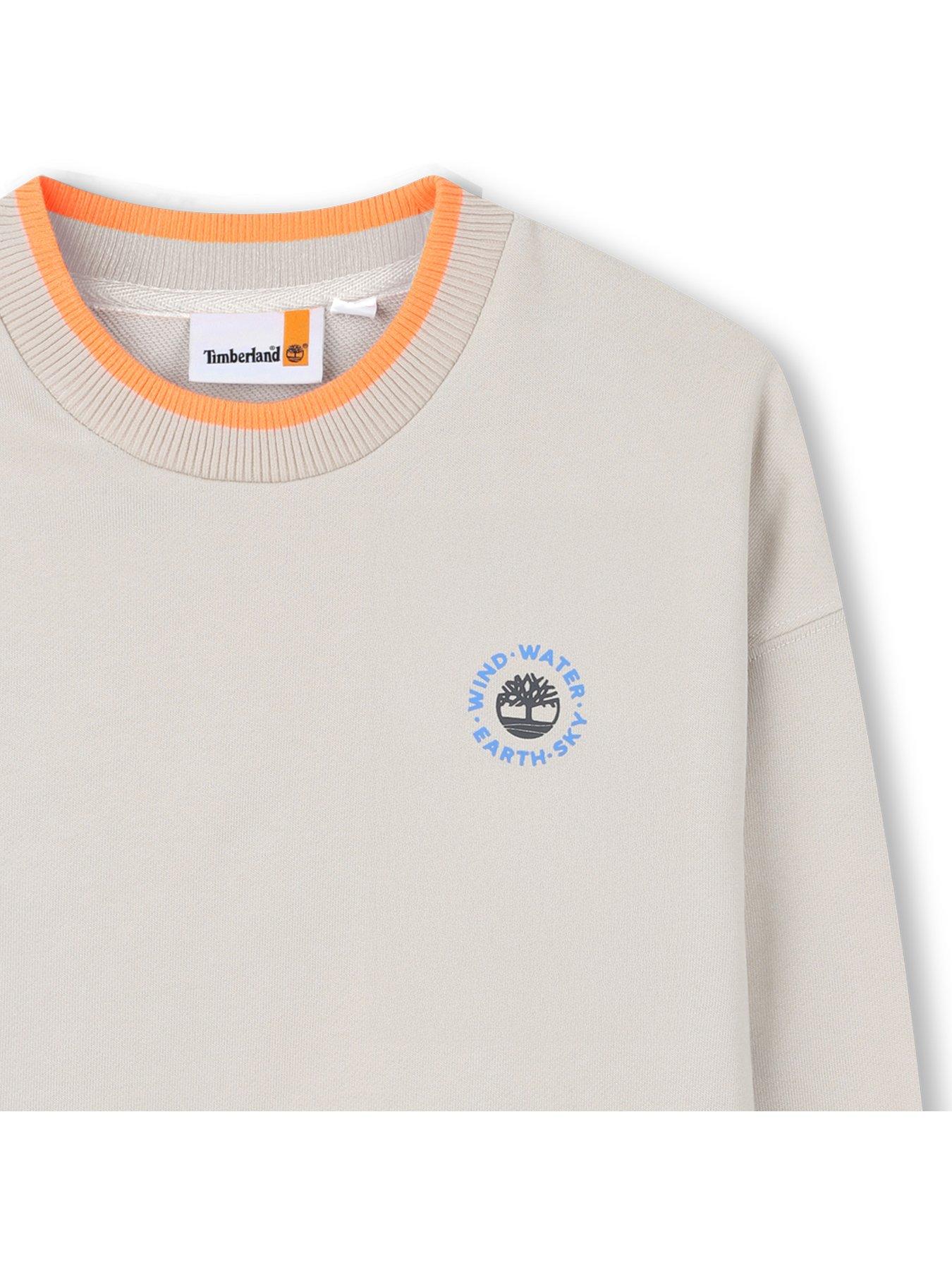  image of timberland-boys-back-print-sweatshirt-beige