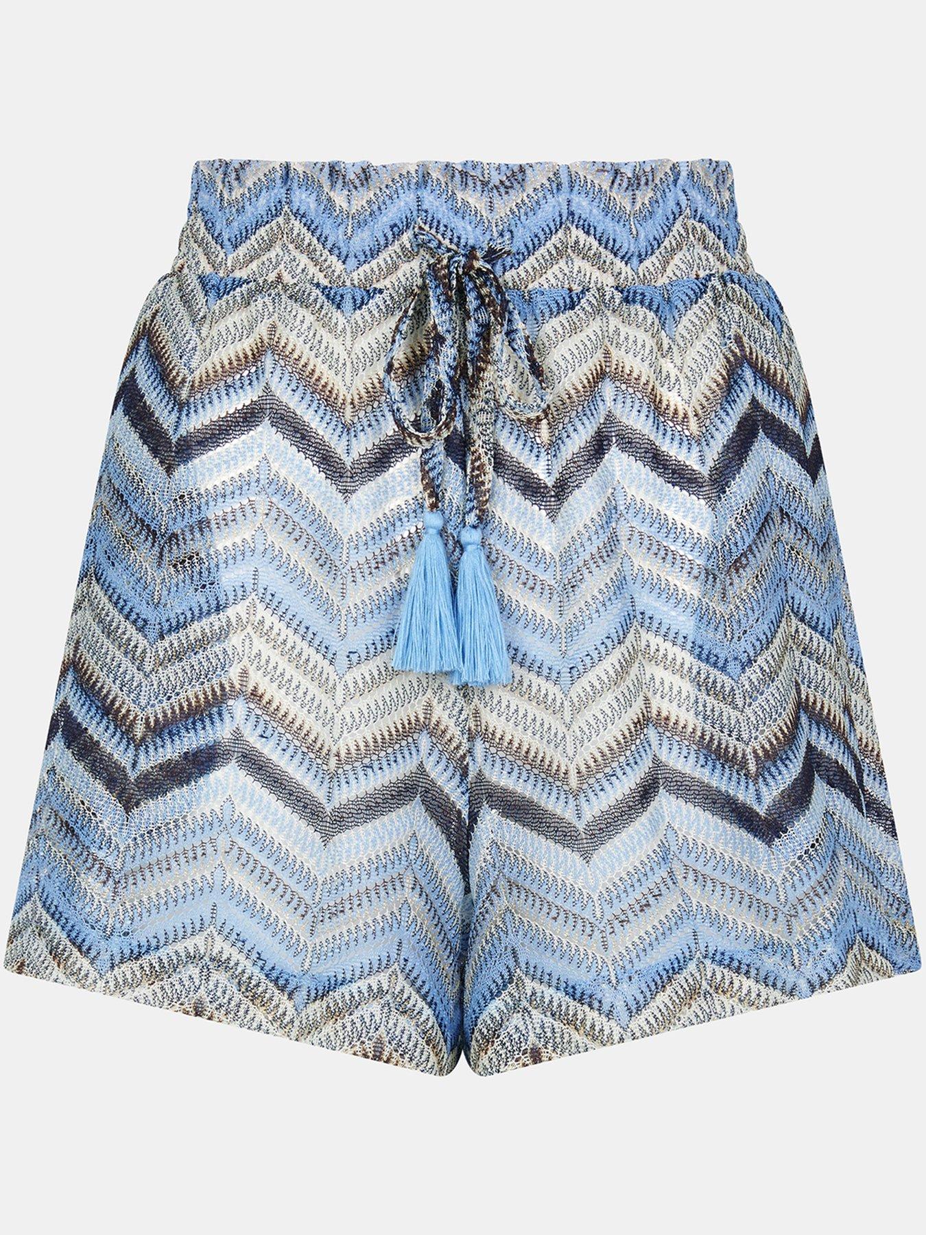  image of accessorize-zigzag-crochet-shorts