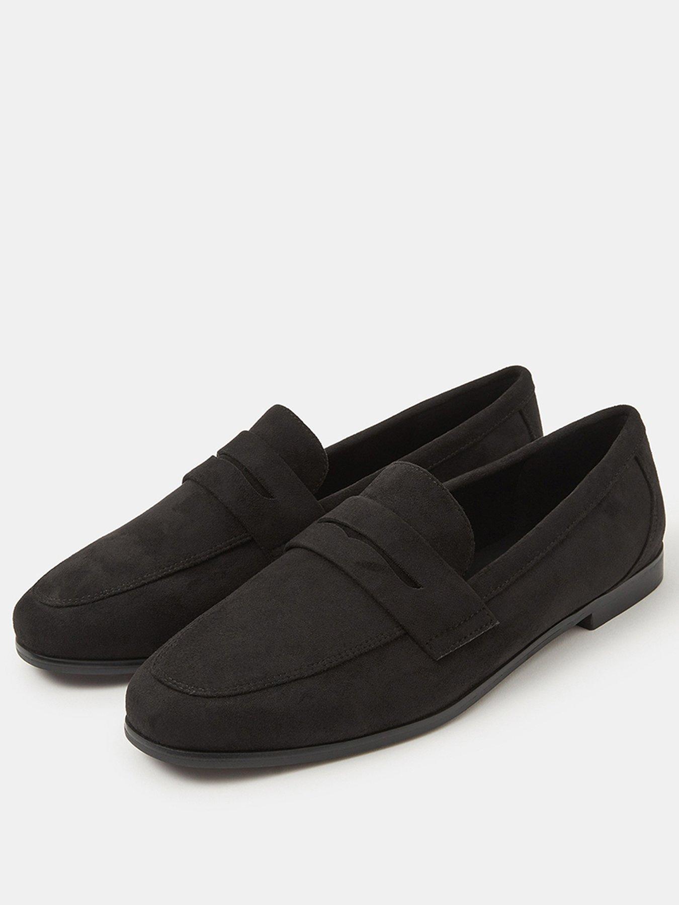 Image 2 of 4 of Accessorize Suedette Loafers - Black