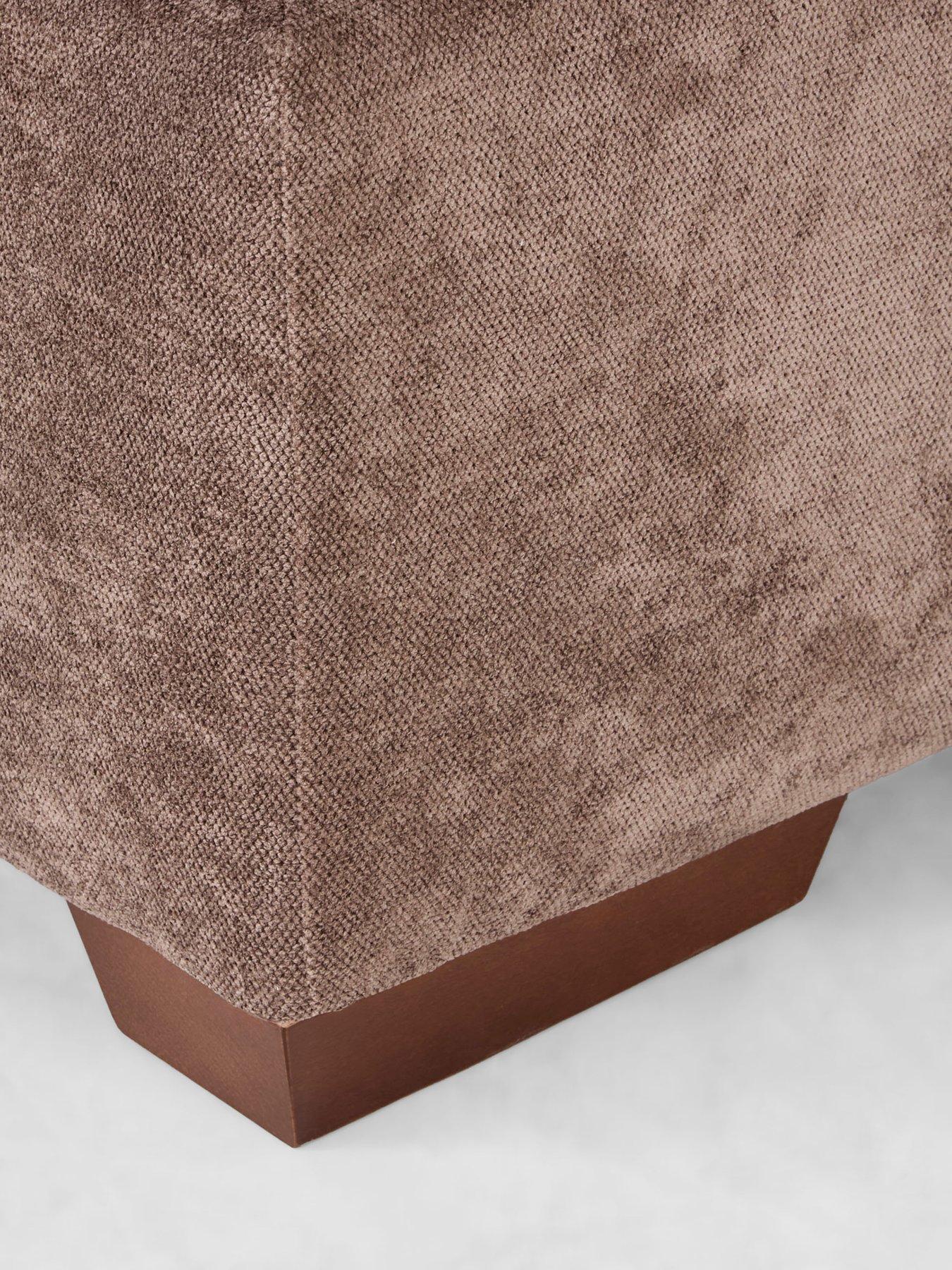 Image 7 of 7 of The Very Collection Roulette Left Hand Fabric Corner Chaise Sofa Bed with Footstool