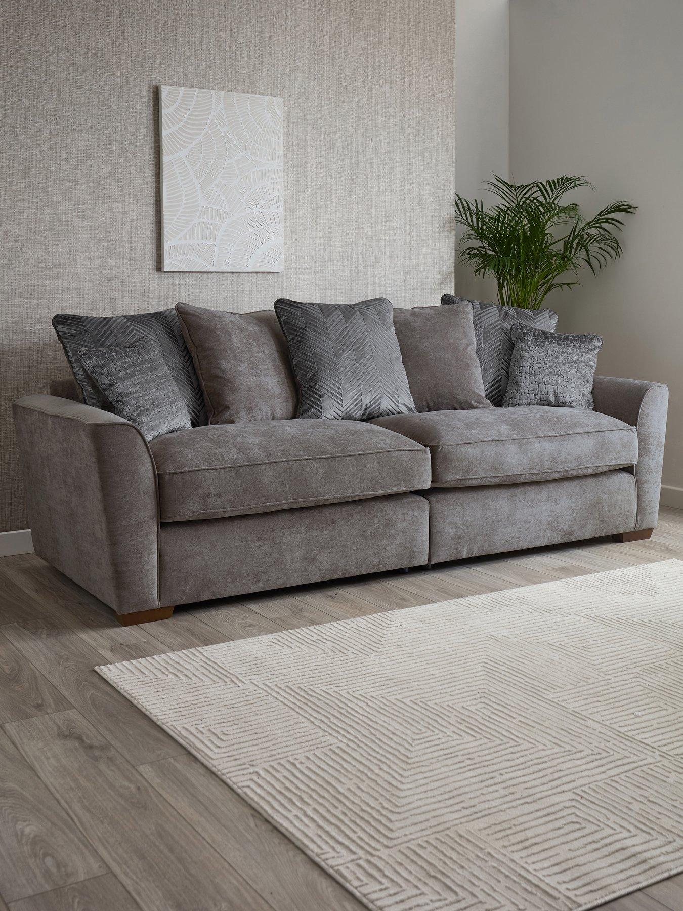 The Very Collection Roulette 4 Seater Fabric Sofa