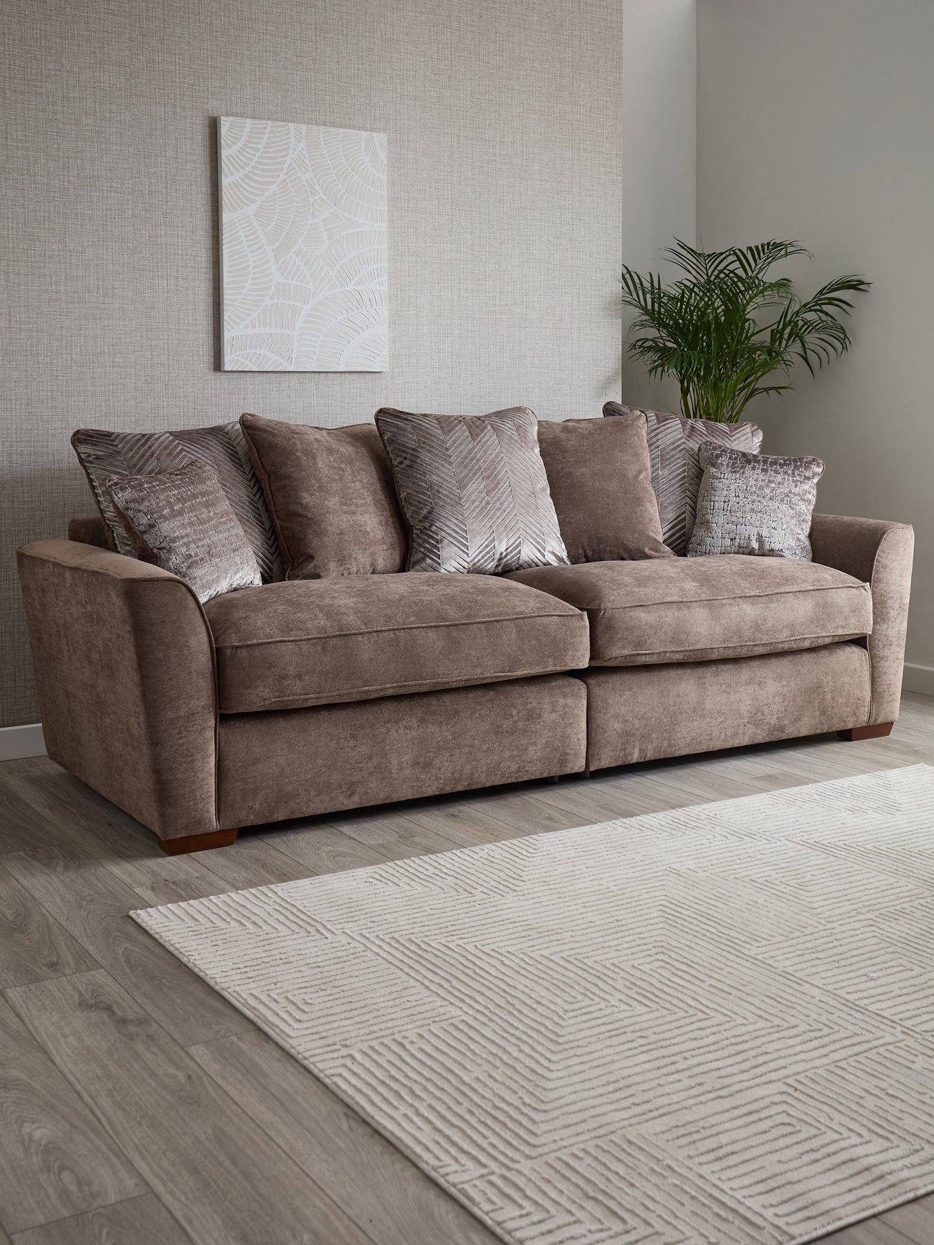 front image of the-very-collection-roulette-4-seater-fabric-sofa