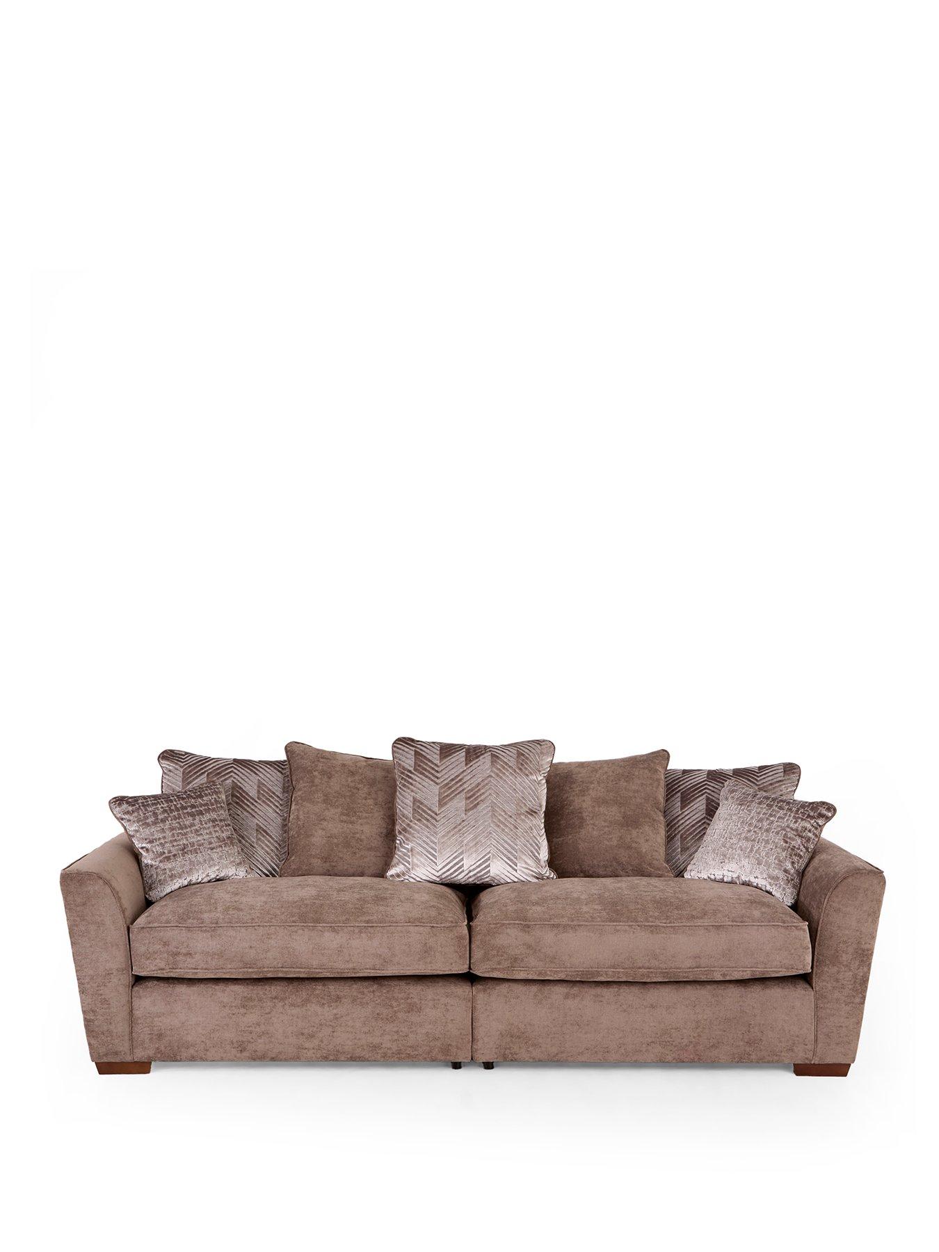  image of the-very-collection-roulette-4-seater-fabric-sofa