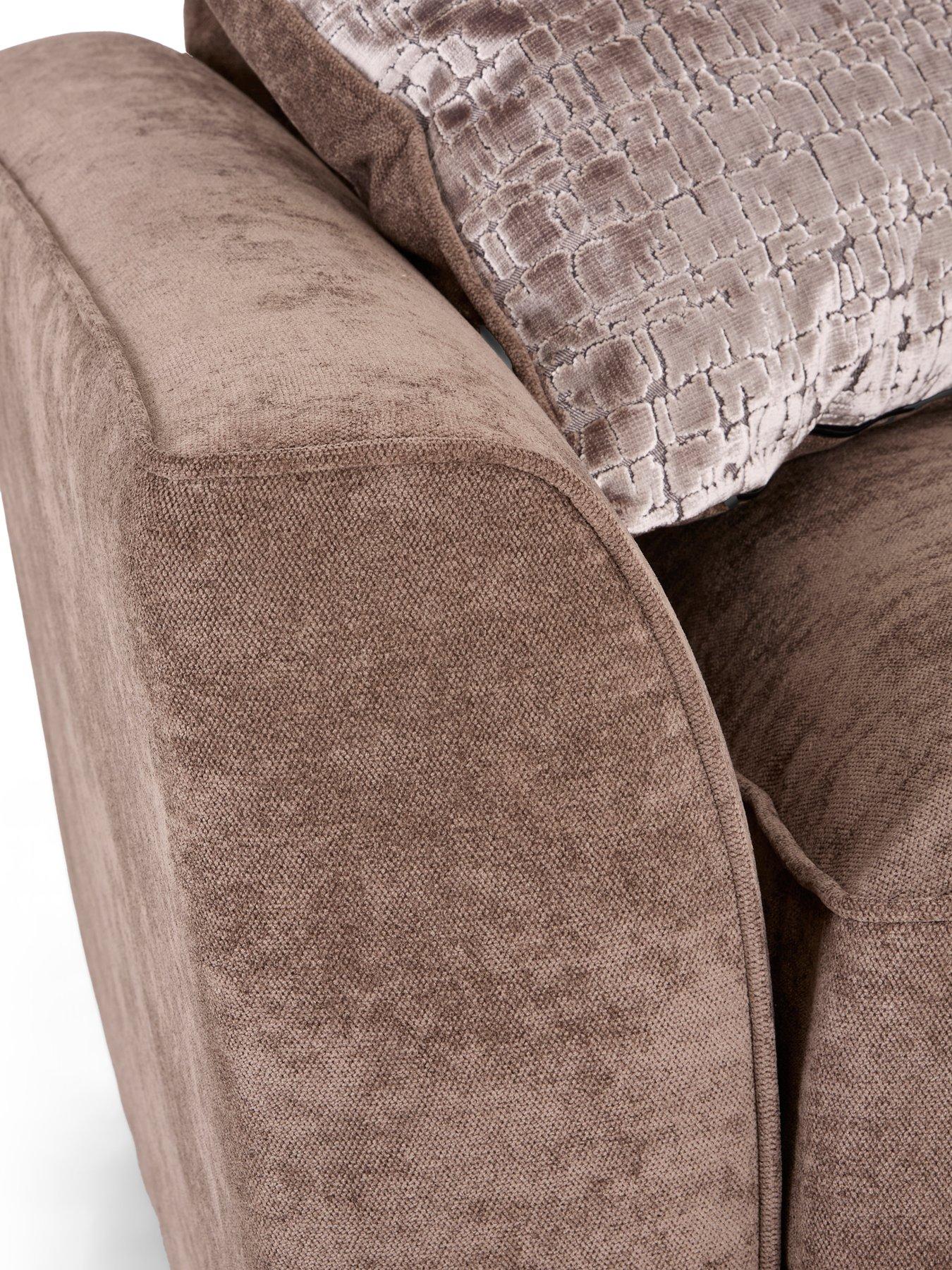 Image 6 of 7 of The Very Collection Roulette 3 Seater Fabric Sofa + Chair Set