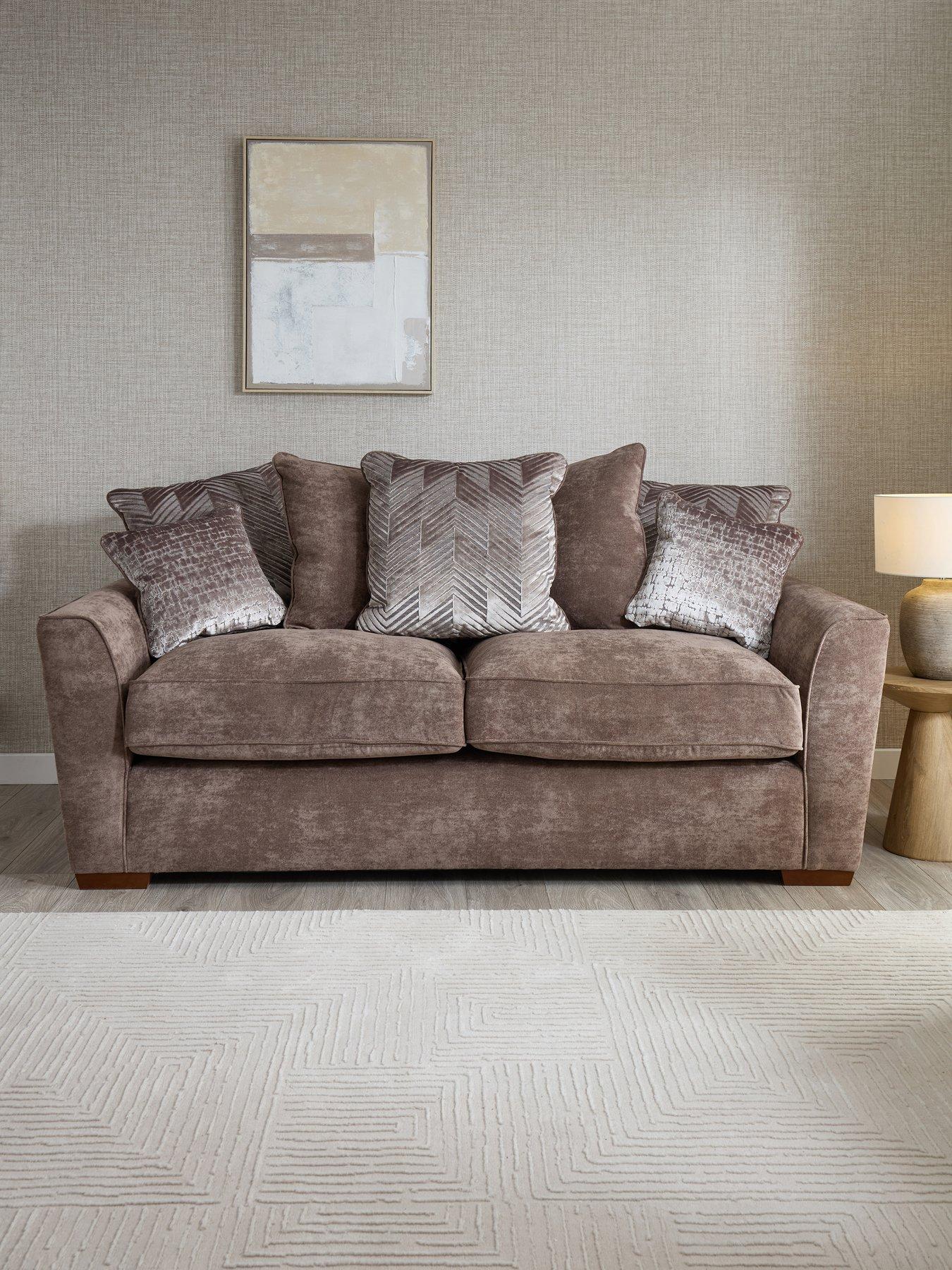 Image 1 of 7 of The Very Collection Roulette 3 Seater Fabric Sofa