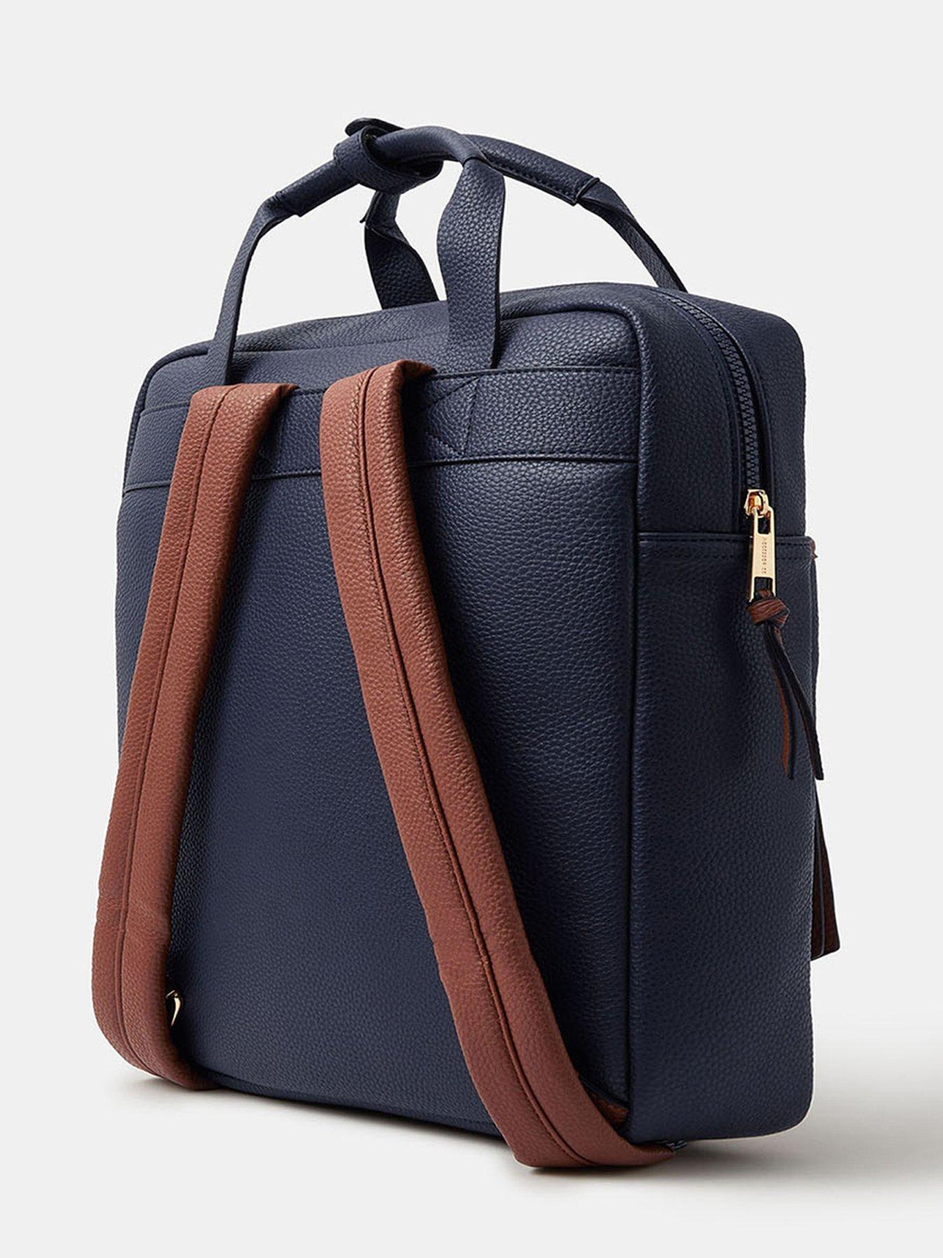  image of accessorize-faux-leather-backpack-multi