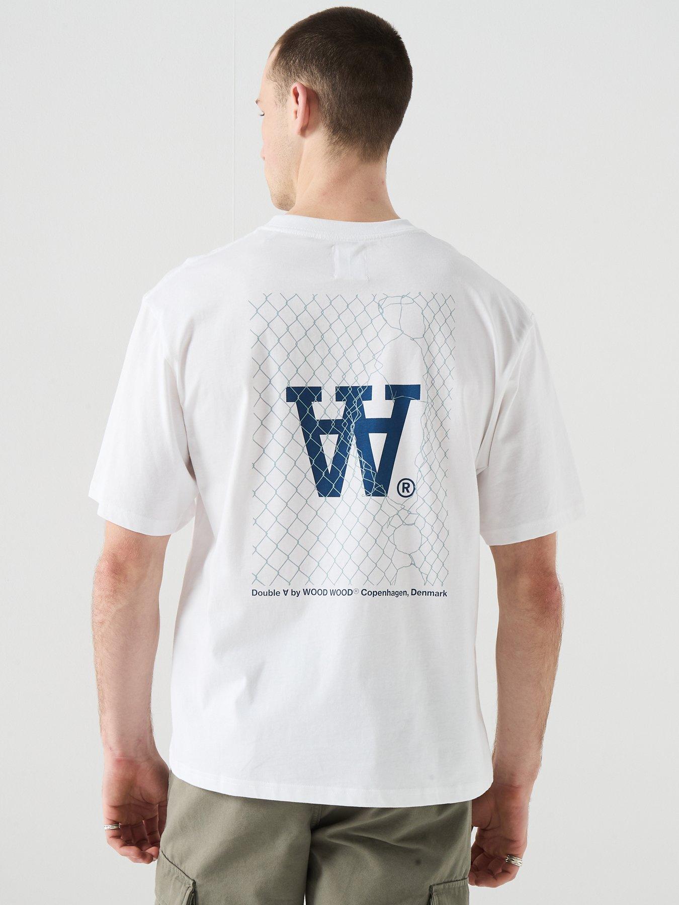 Image 2 of 6 of Double A by Wood Wood Fence T-Shirt - White