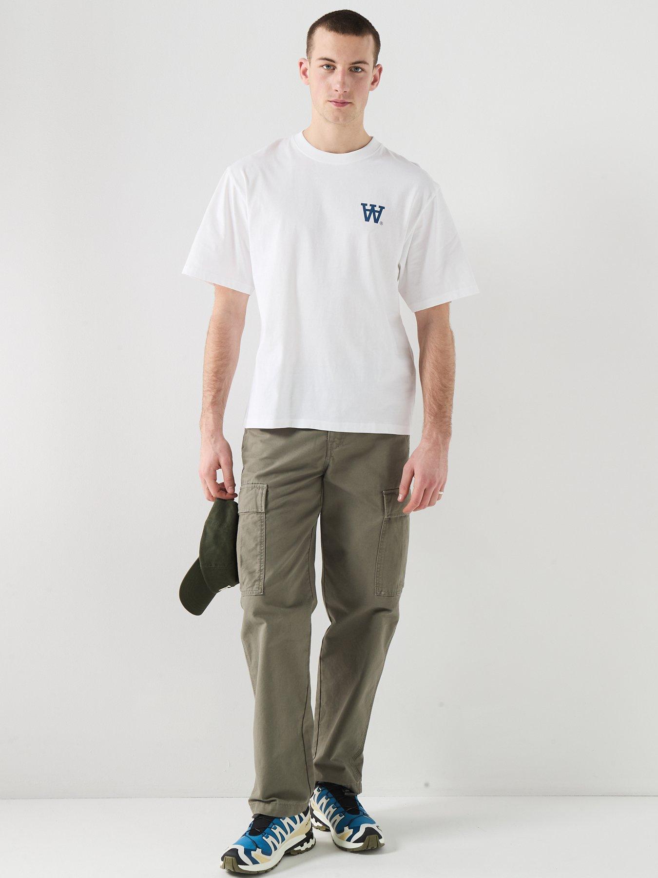 Image 3 of 6 of Double A by Wood Wood Fence T-Shirt - White