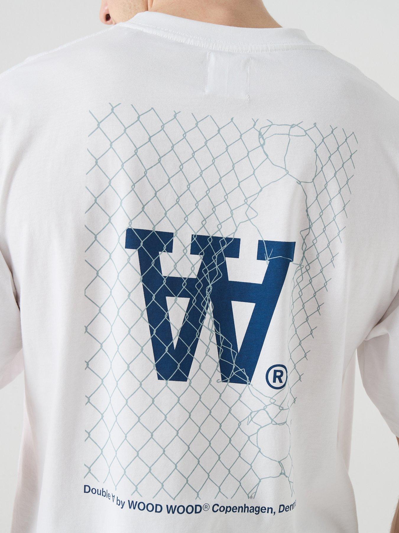 Image 4 of 6 of Double A by Wood Wood Fence T-Shirt - White