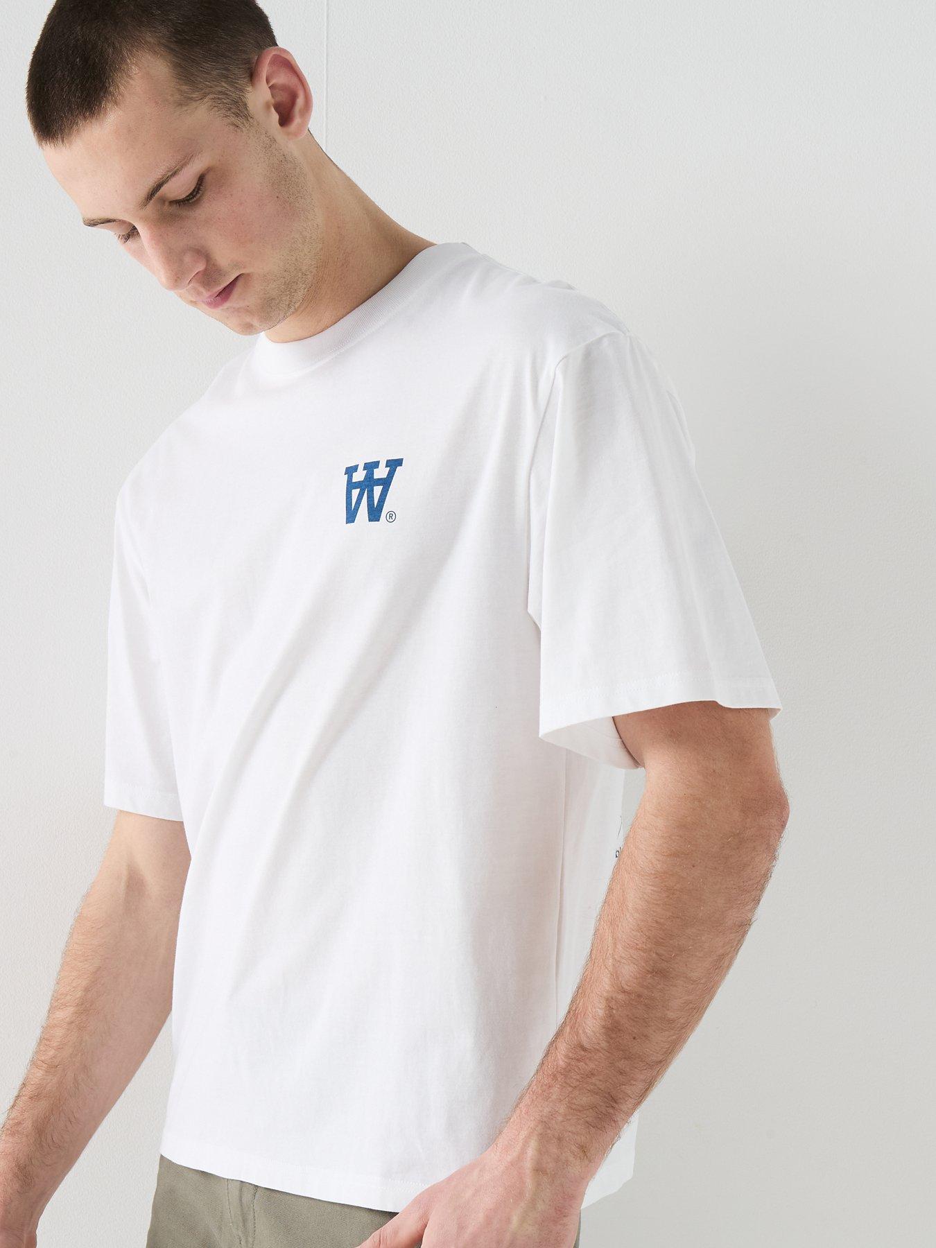 Image 6 of 6 of Double A by Wood Wood Fence T-Shirt - White