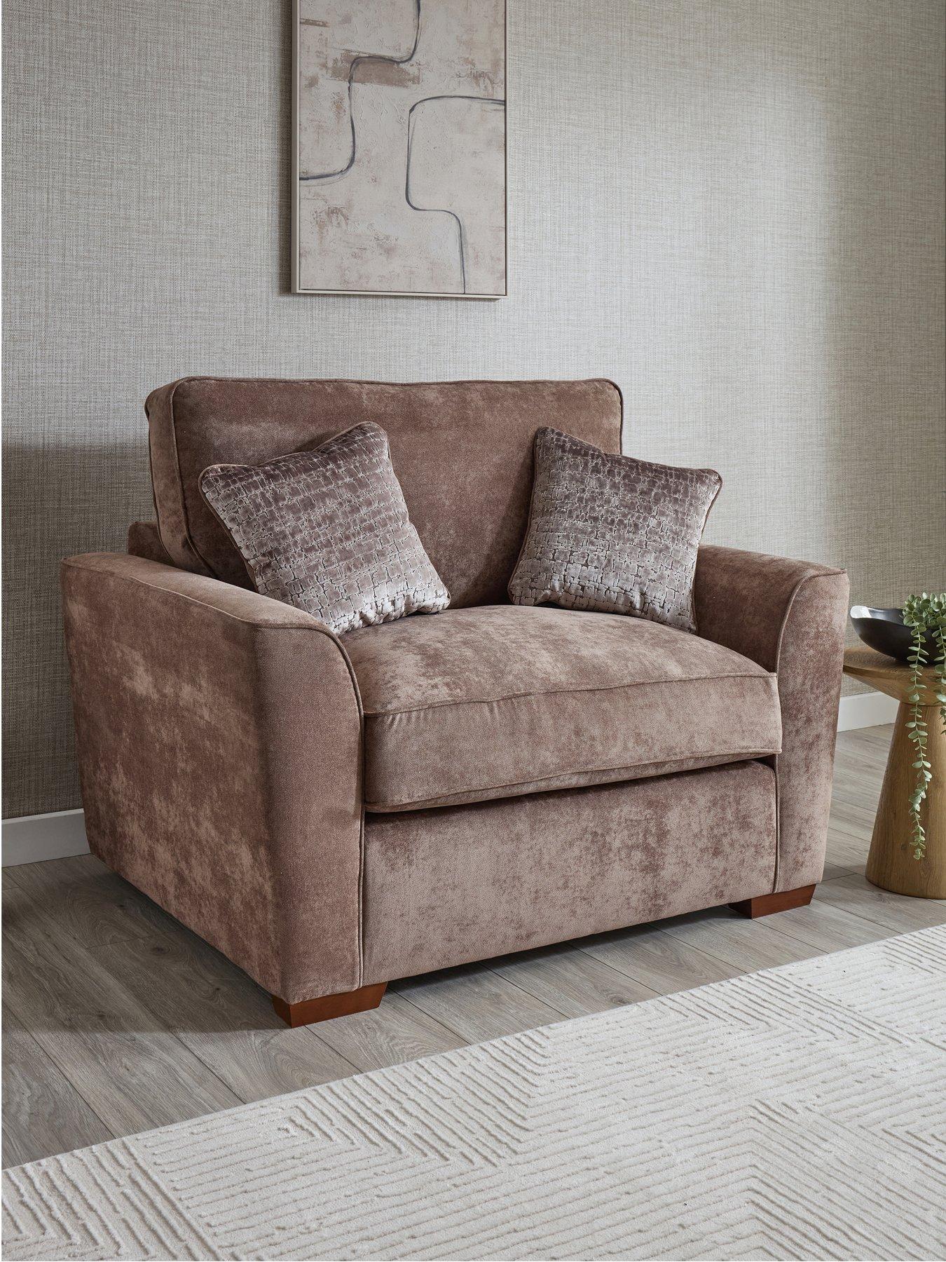 The Very Collection Roulette Fabric Snuggle Chair