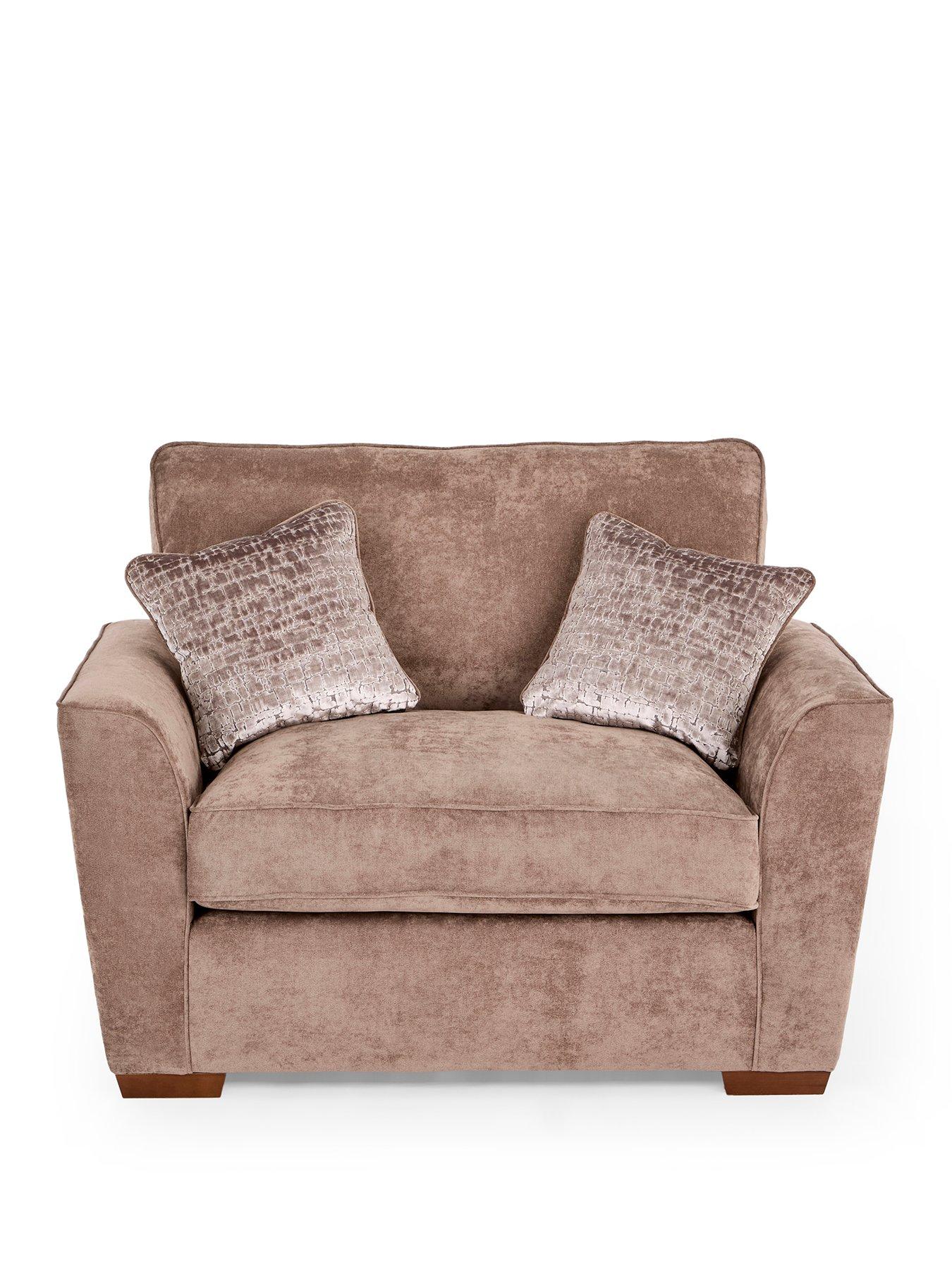 Image 2 of 7 of The Very Collection Roulette Fabric Snuggle Chair - Made to Order in the UK