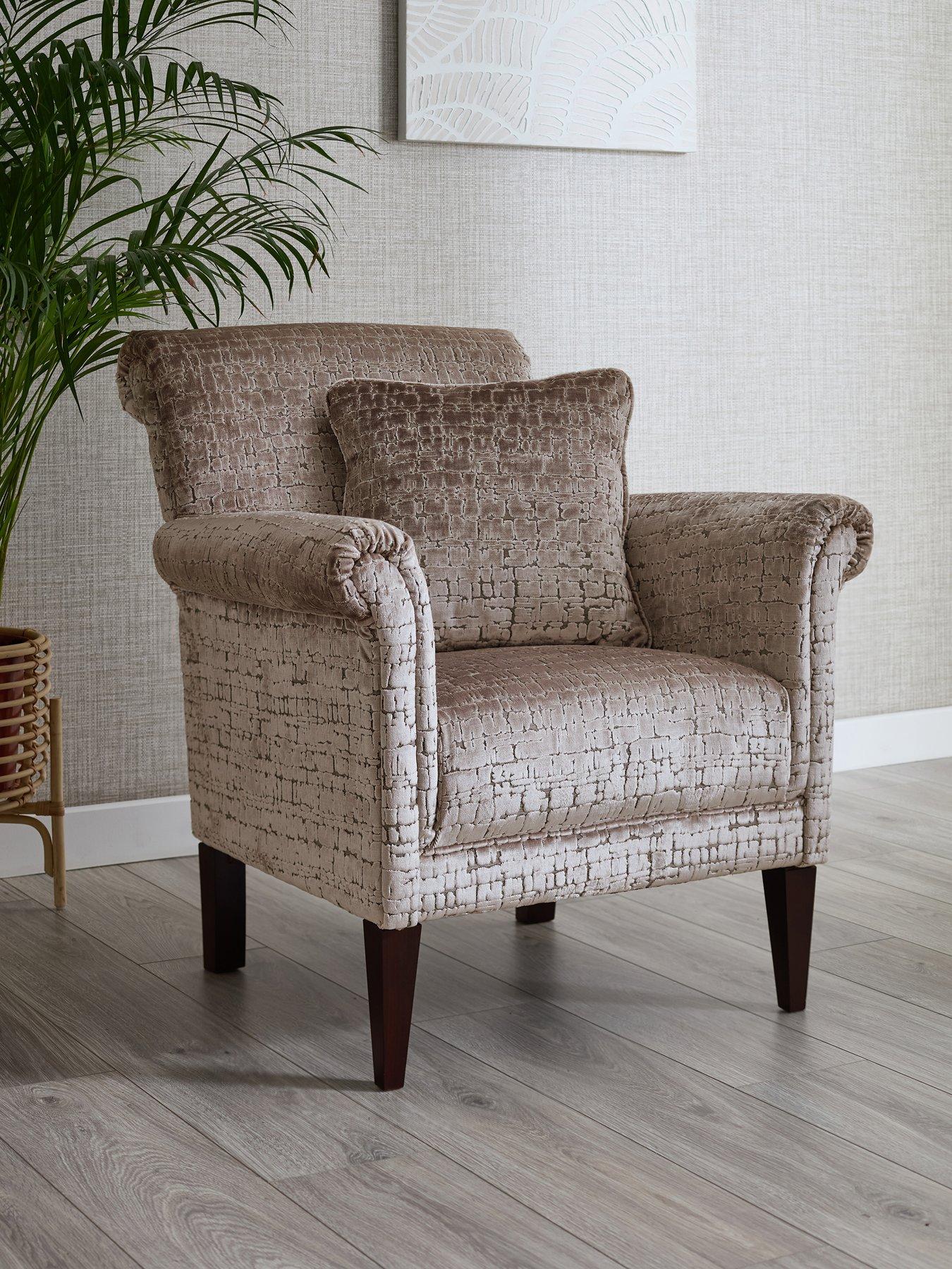 The Very Collection Roulette Fabric Accent Chair