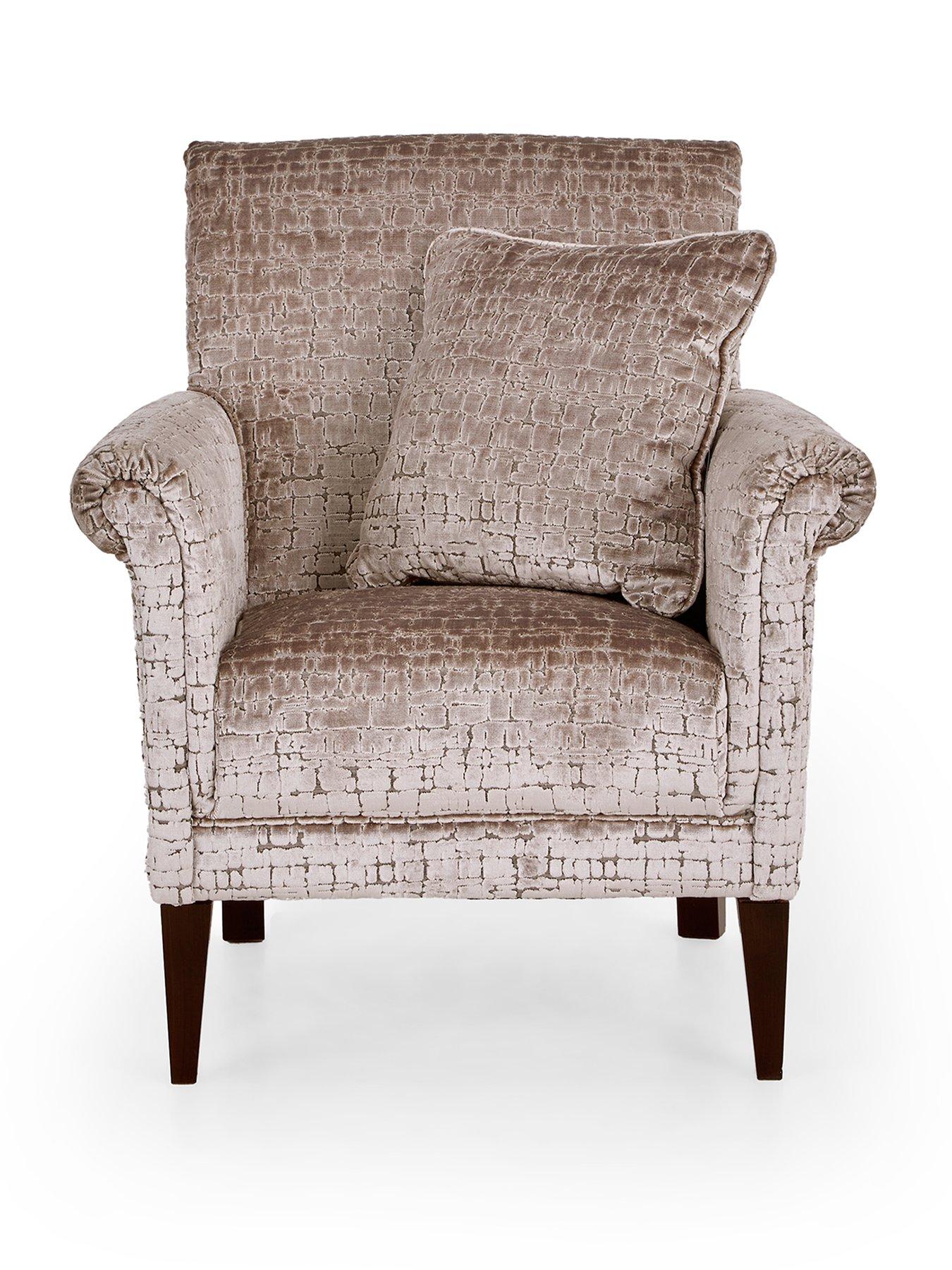 Image 2 of 7 of The Very Collection Roulette Fabric Accent Chair&nbsp;- Made to Order in the UK