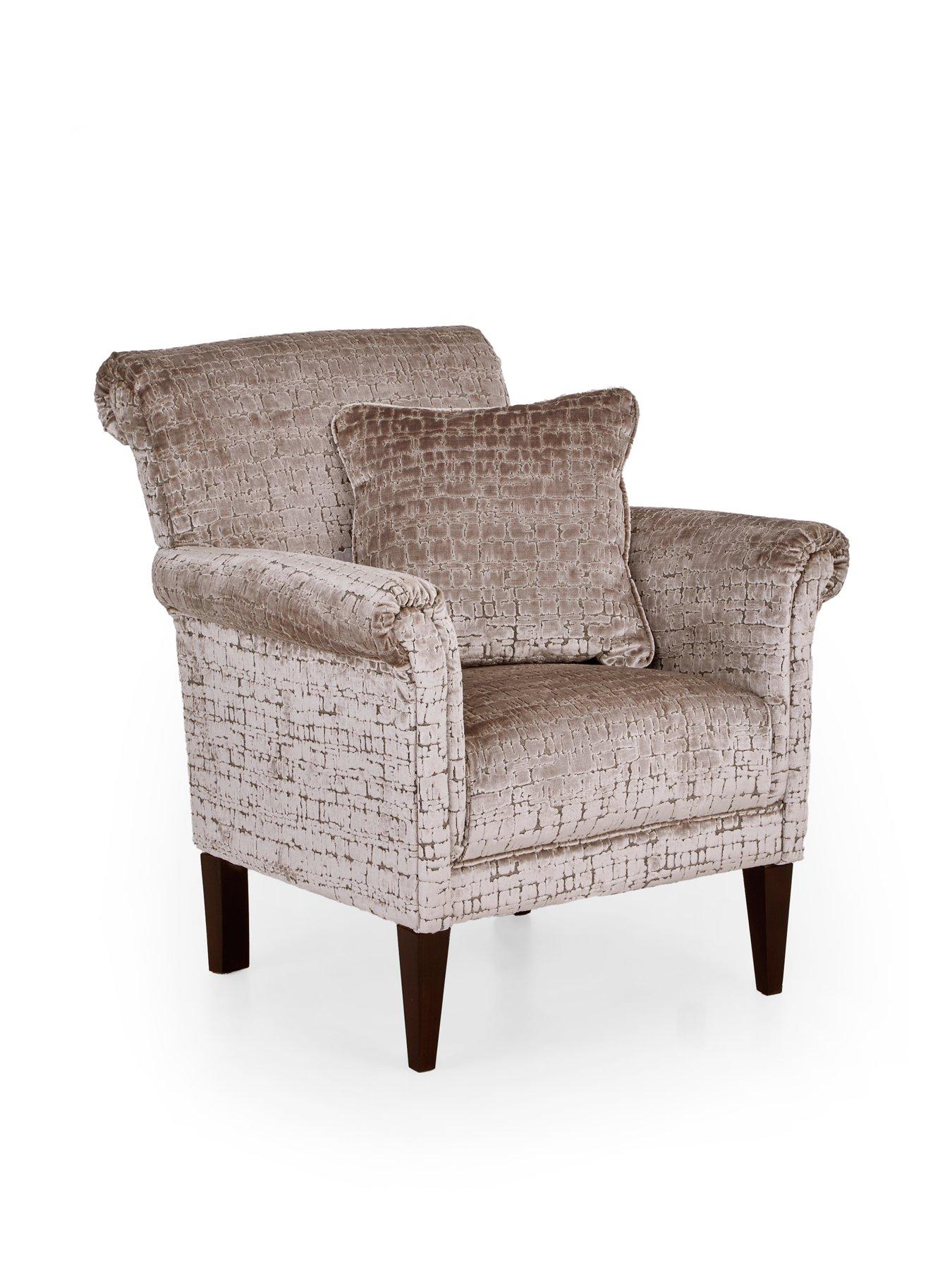 Image 3 of 7 of The Very Collection Roulette Fabric Accent Chair&nbsp;- Made to Order in the UK