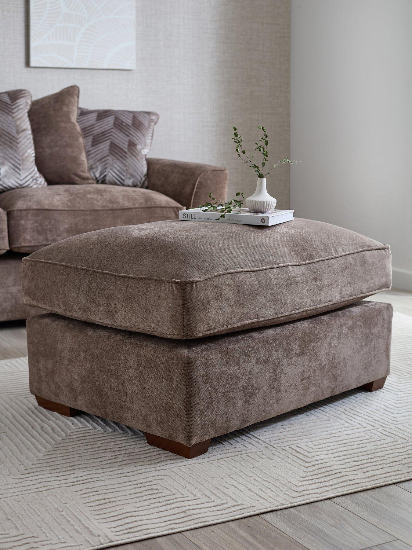 front image of the-very-collection-roulette-fabric-large-footstool