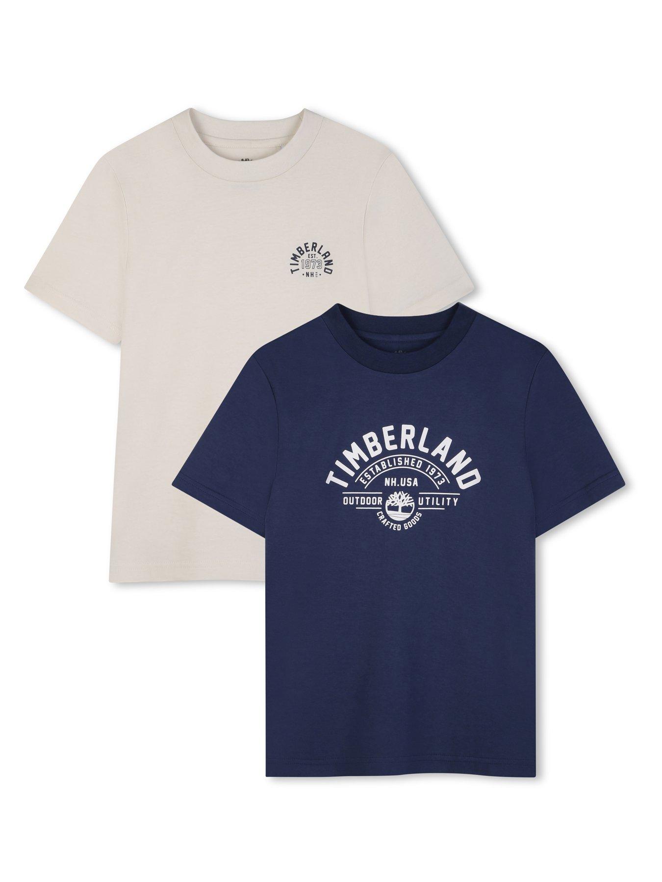 Timberland Boys 2 Pack Short Sleeve T-shirts - Multi