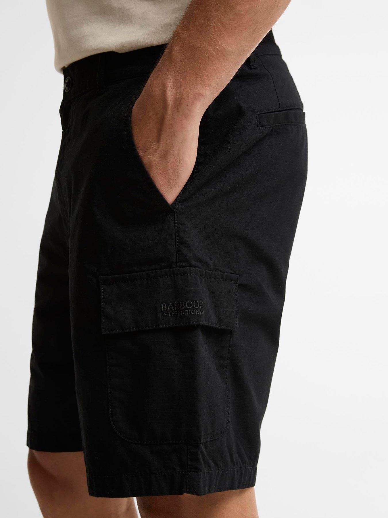 Image 4 of 5 of Barbour International Ripstop Cargo Shorts - Black