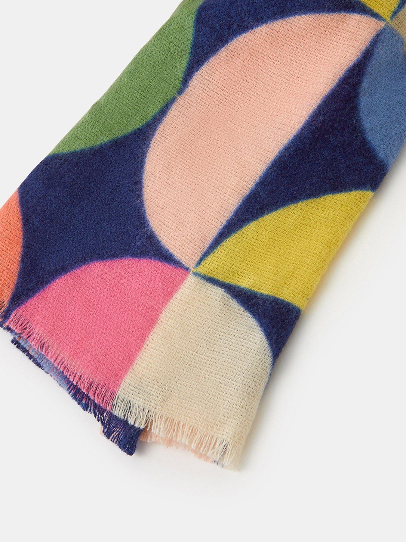 Image 2 of 2 of Accessorize Retro Spot Print Blanket Scarf - Multi