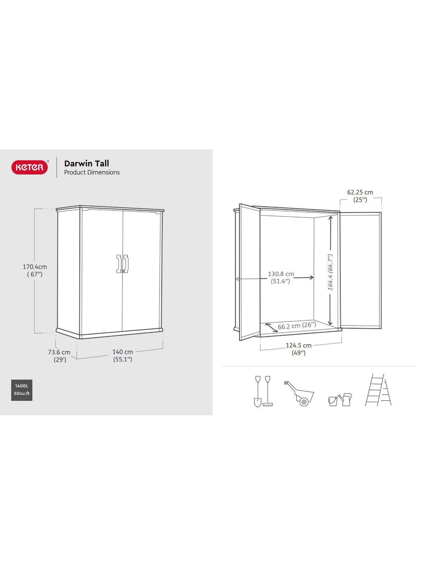 Image 5 of 6 of Keter Darwin Tall Storage Unit