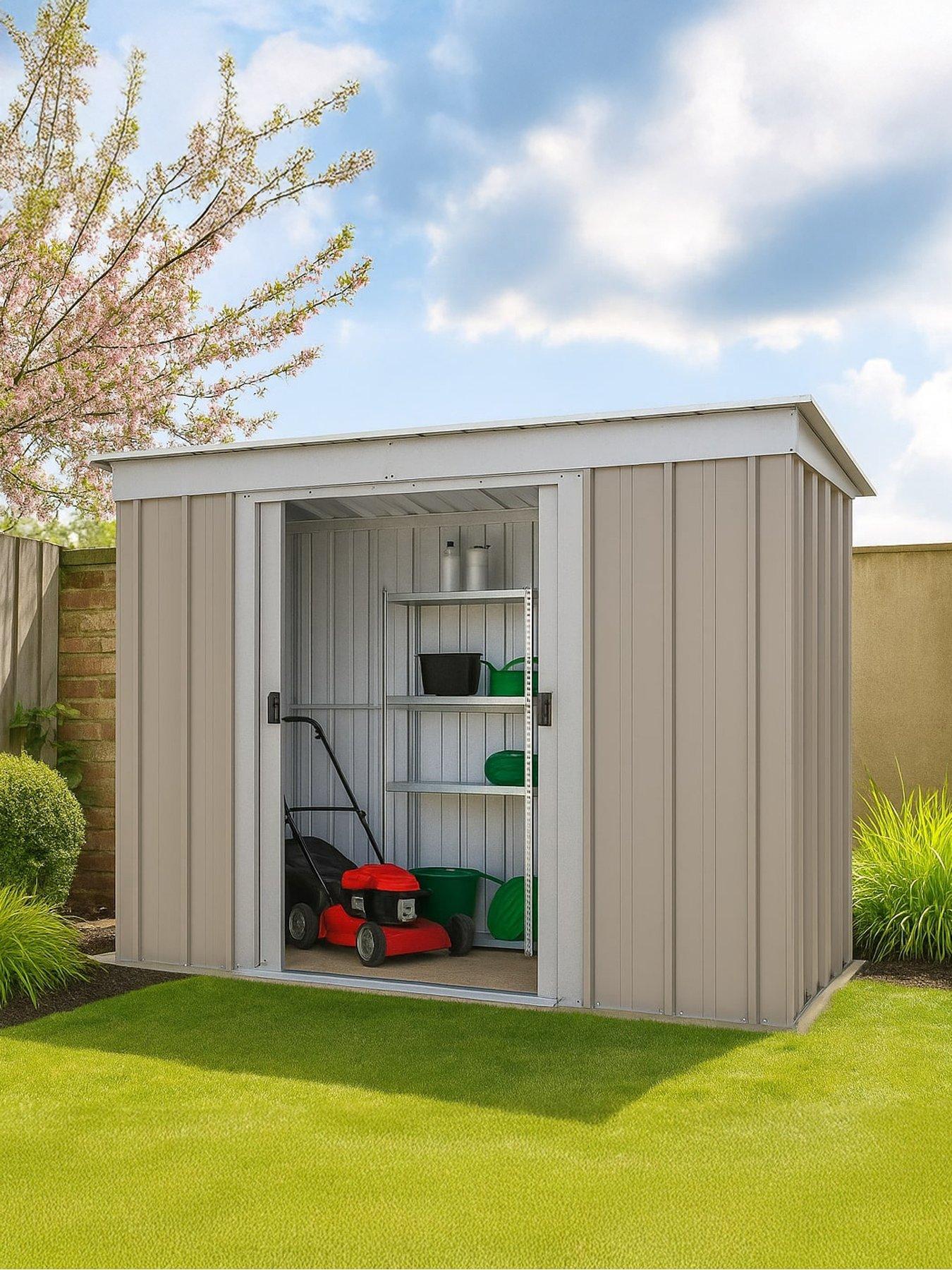 yardmaster-6-x-4-ft-platinum-tall-metal-pent-roof-shed