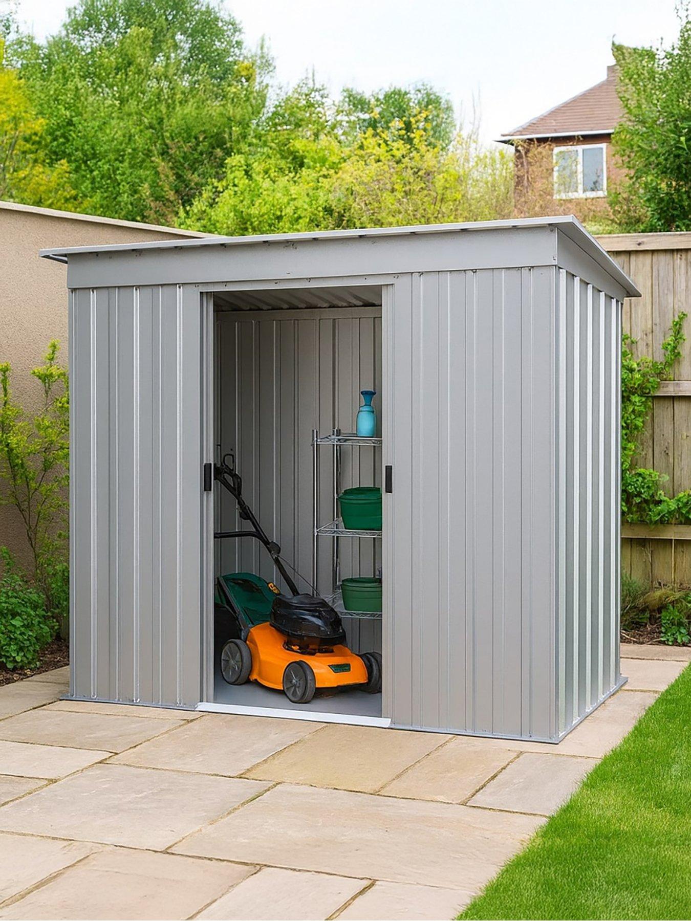 yardmaster-6-x-4-ft-double-door-metal-pent-roof-shed-with-floor-frame