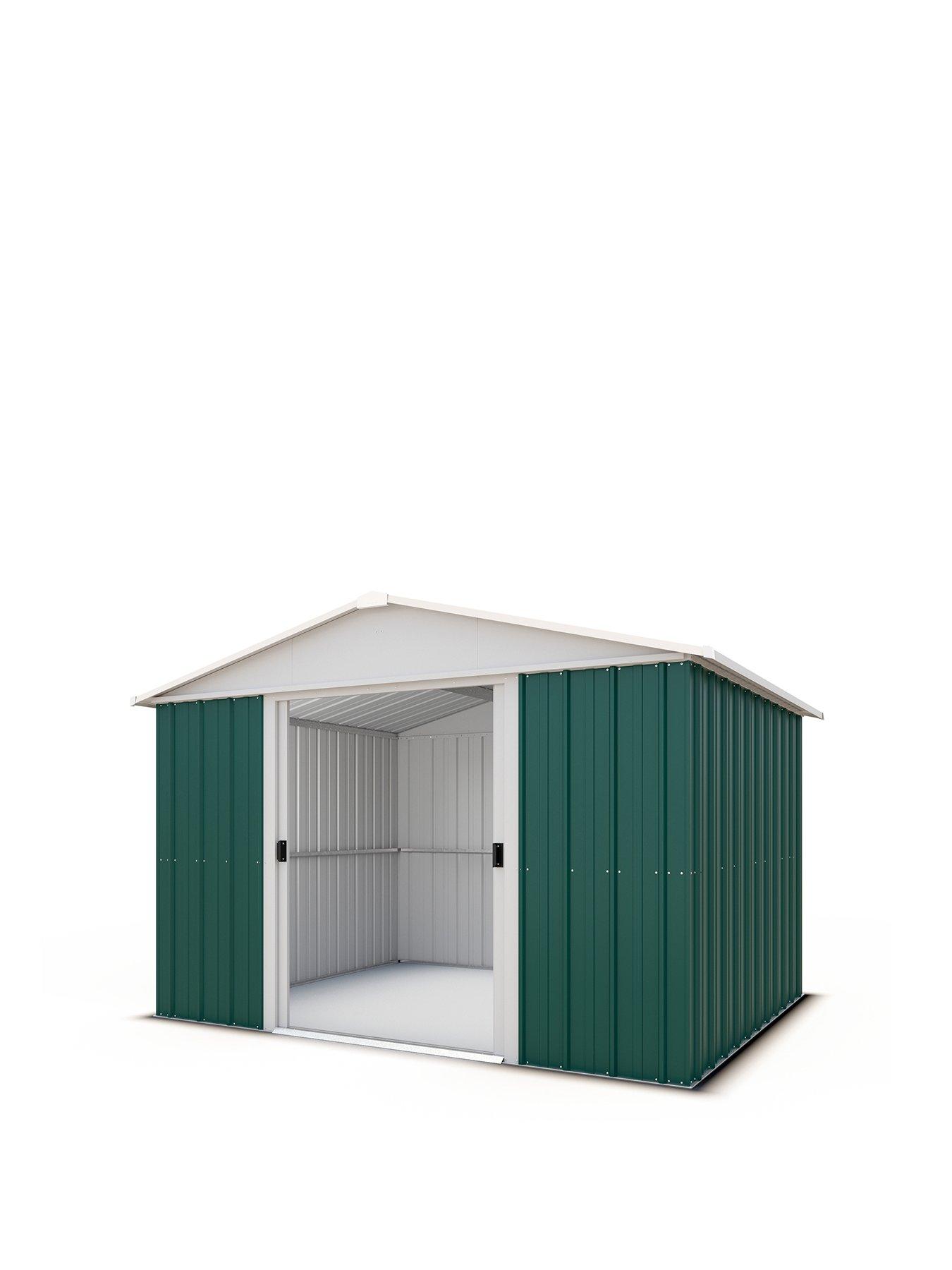 Image 2 of 6 of Yardmaster 10 X 10 ft Apex Roof Metal Shed With Floor Frame