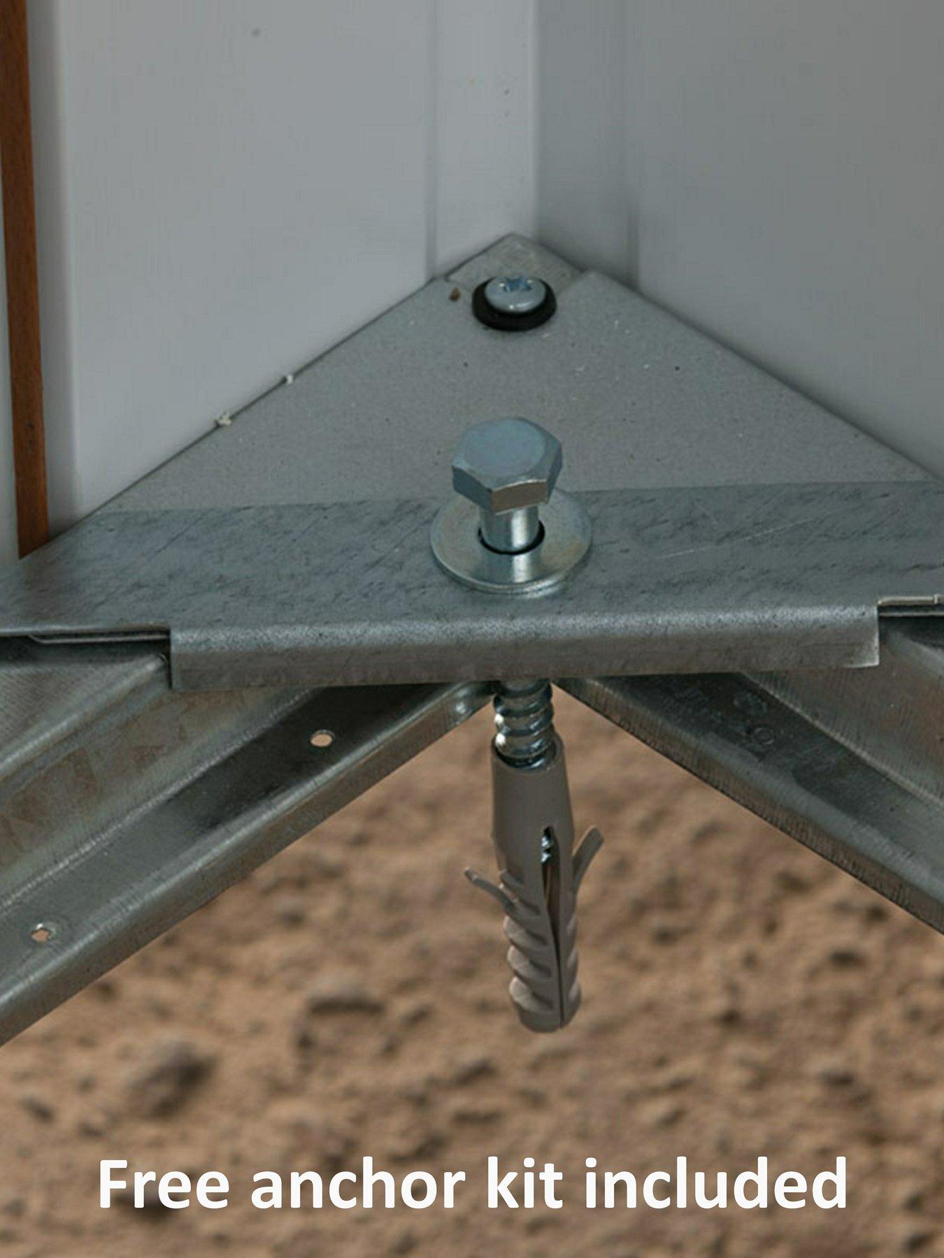 Image 3 of 6 of Yardmaster 10 X 10 ft Apex Roof Metal Shed With Floor Frame