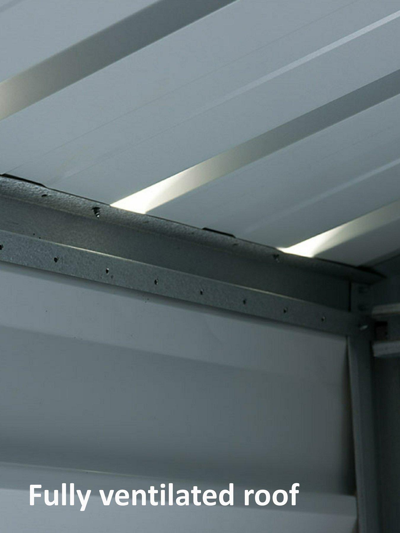 Image 4 of 6 of Yardmaster 10 X 10 ft Apex Roof Metal Shed With Floor Frame