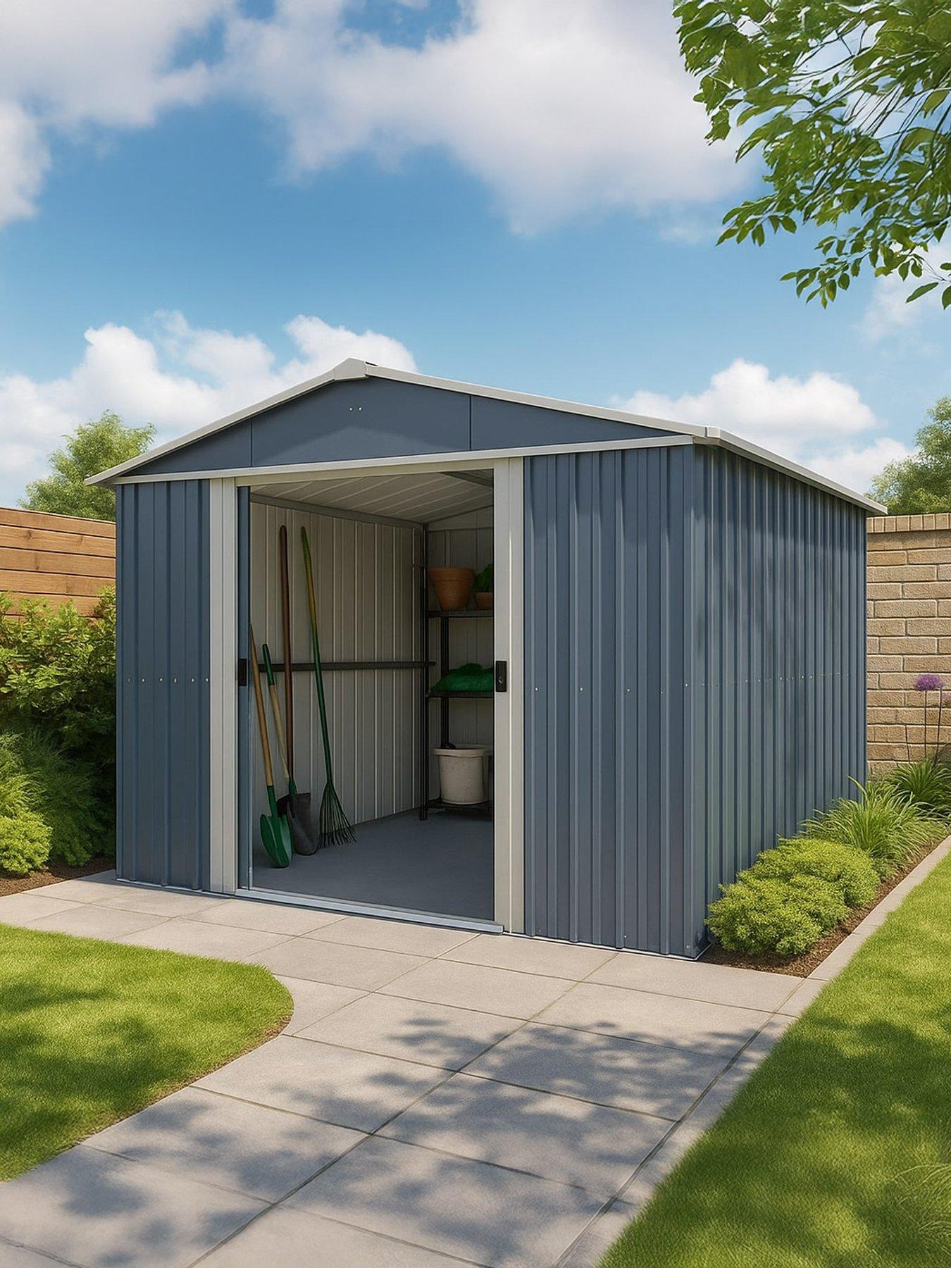 Yardmaster 10ft X 13ft Castleton Apex Roof Metal Shed