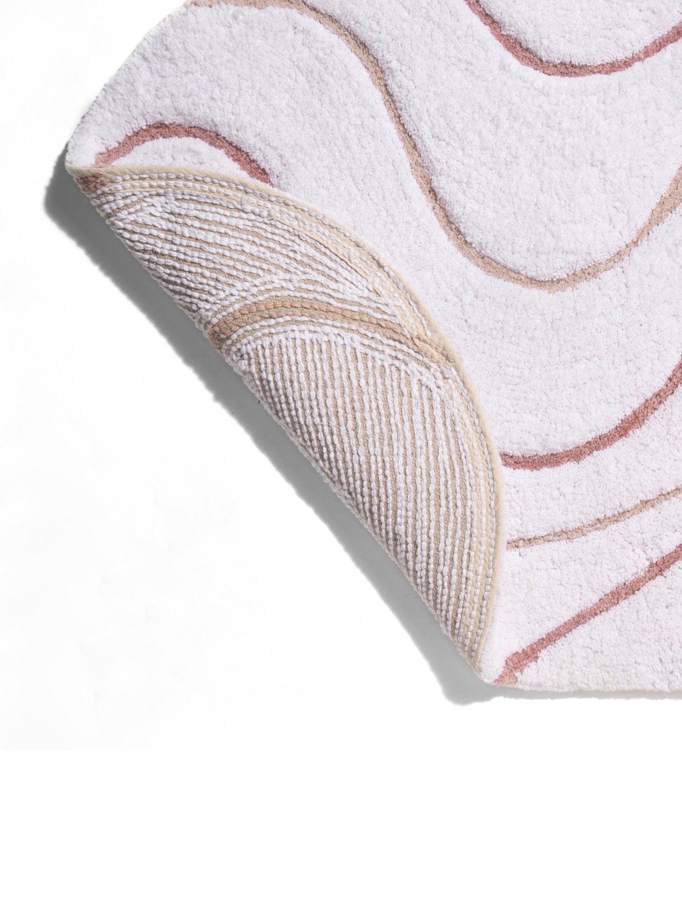 Image 2 of 3 of Croydex Retro Pink Swirl Bath Mat