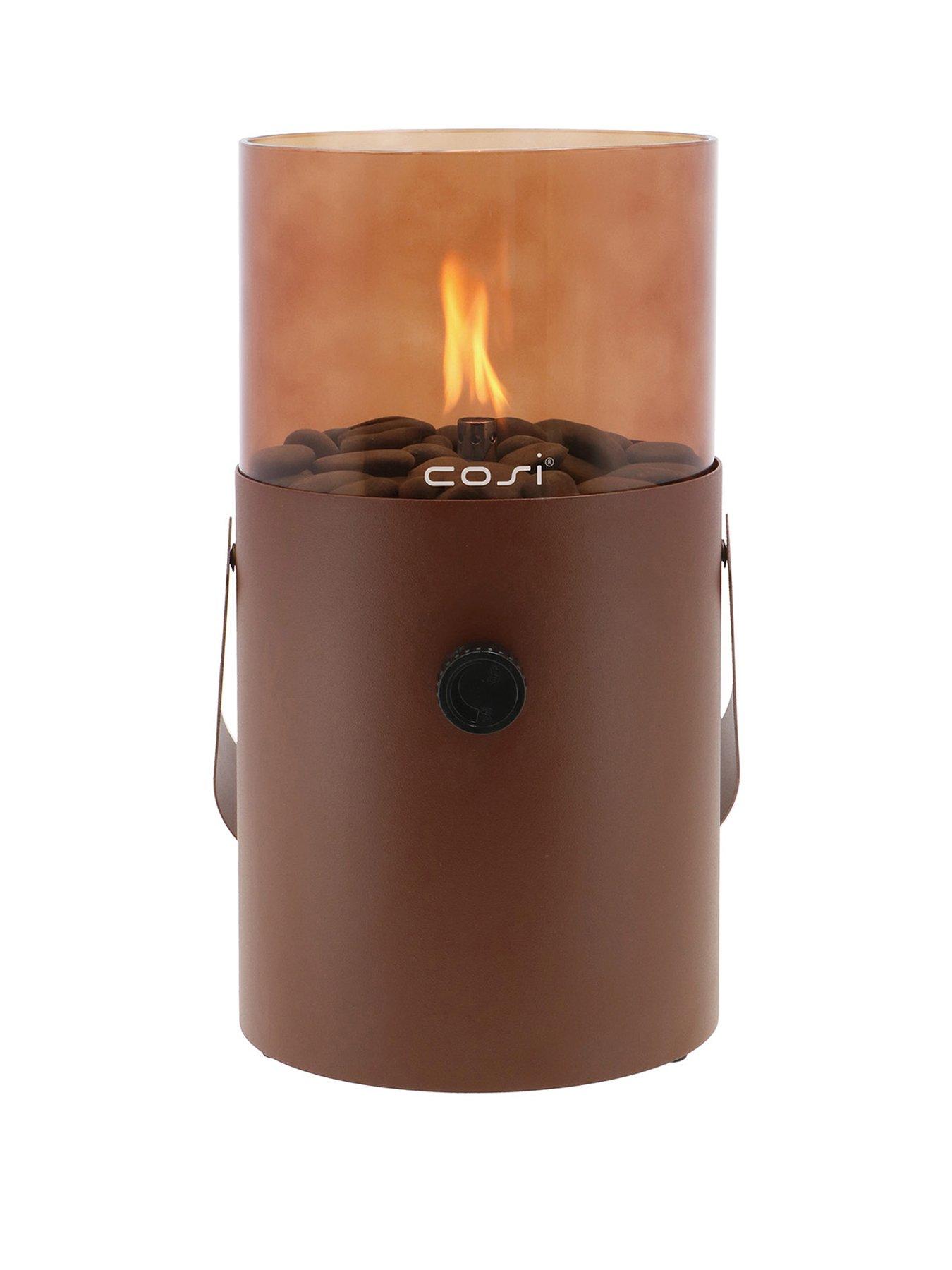  image of pacific-cosiscoop-mocha-brown-smoked-fire-lantern