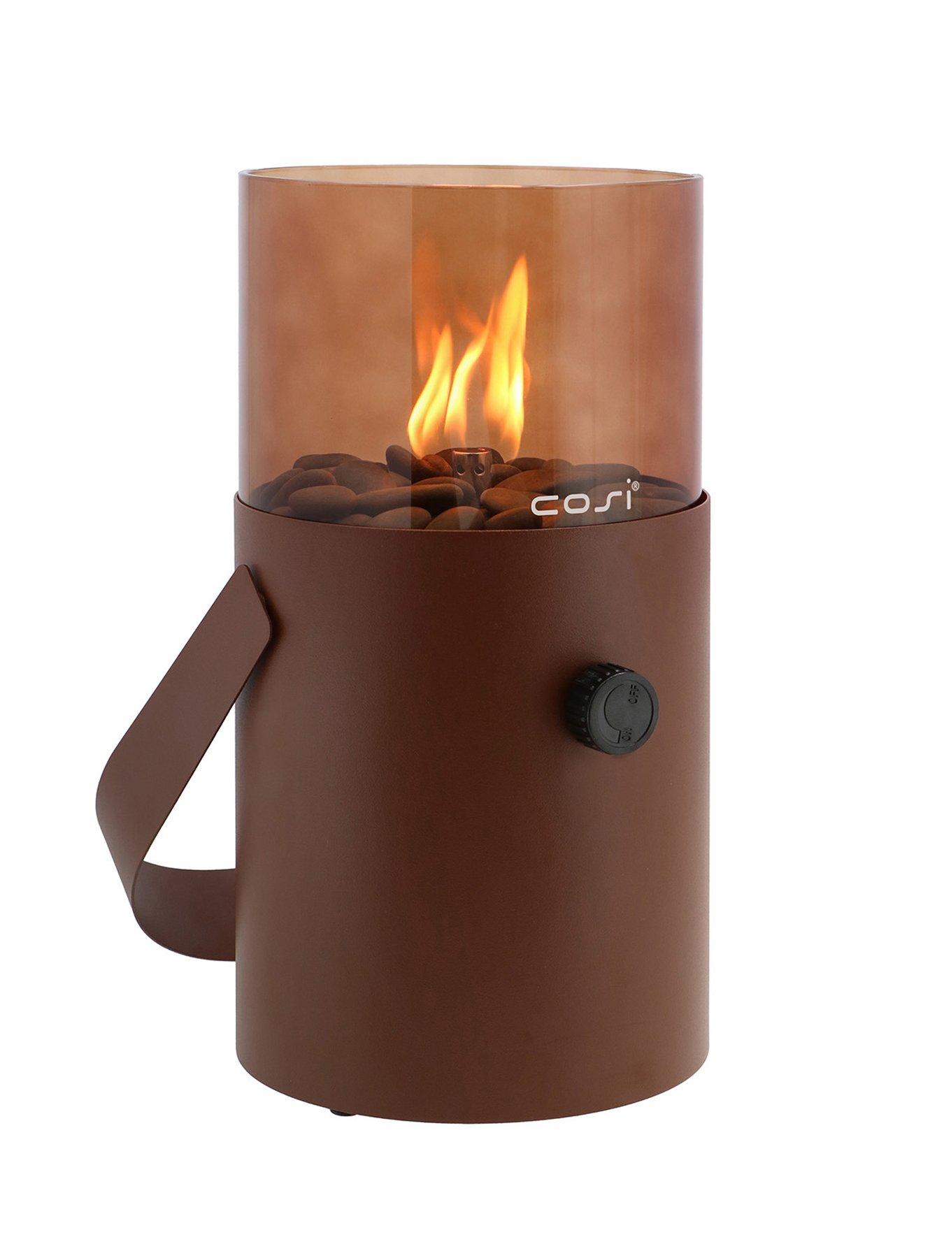  image of pacific-cosiscoop-mocha-brown-smoked-fire-lantern