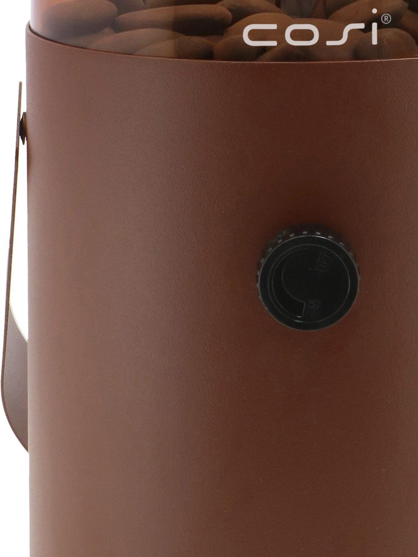  image of pacific-cosiscoop-mocha-brown-smoked-fire-lantern
