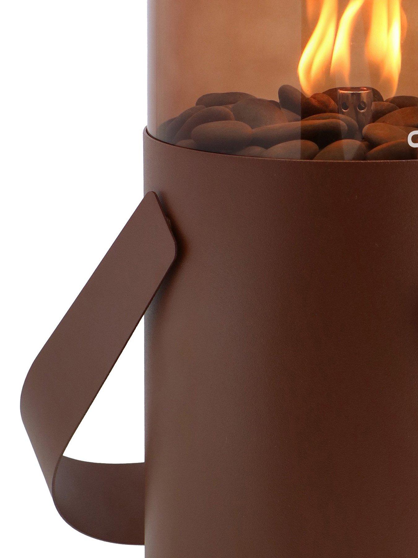  image of pacific-cosiscoop-mocha-brown-smoked-fire-lantern