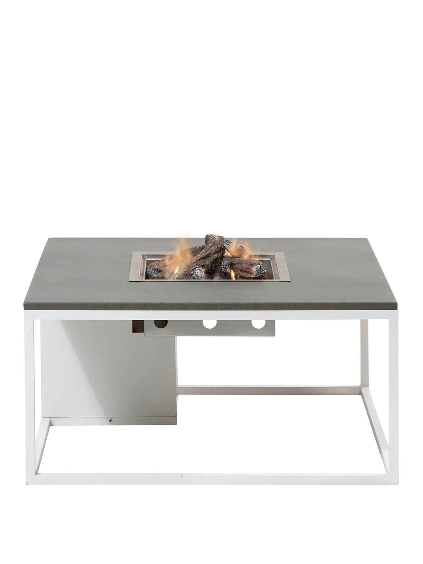 Image 2 of 6 of Pacific Cosiloft 100 White and Grey Fire Pit Table