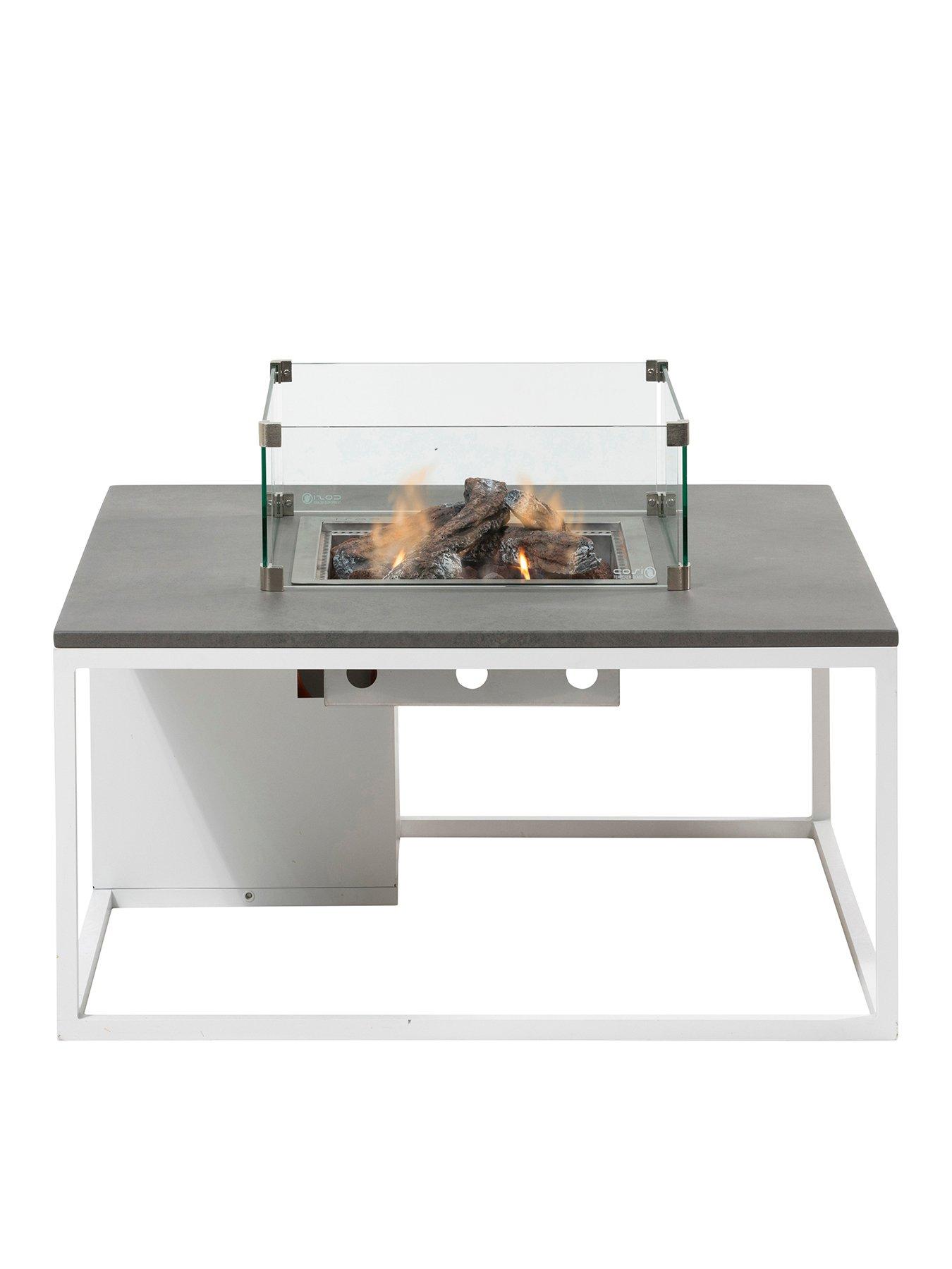 Image 5 of 6 of Pacific Cosiloft 100 White and Grey Fire Pit Table