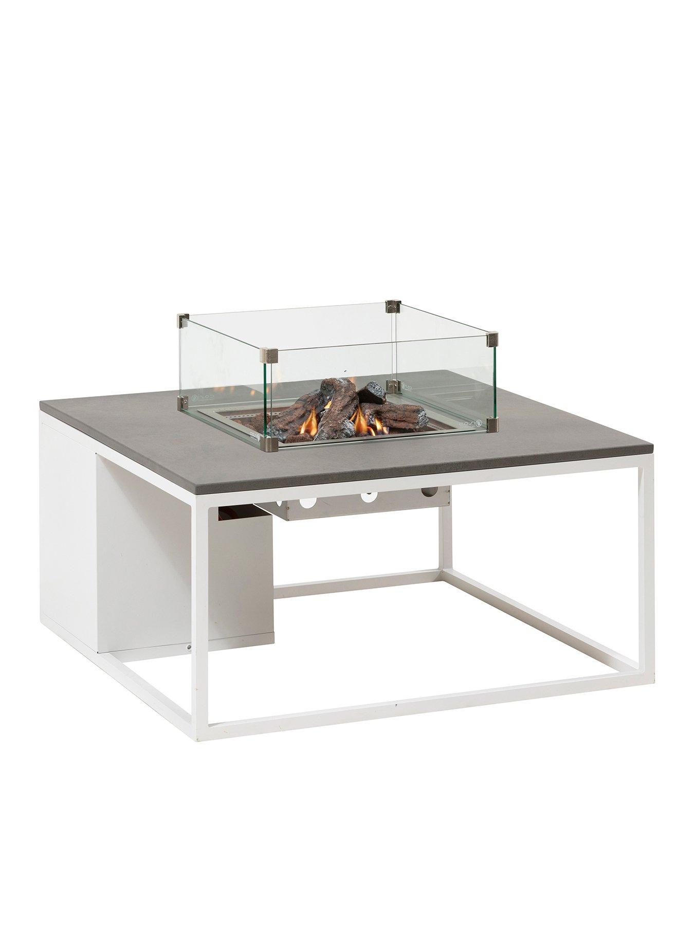 Image 6 of 6 of Pacific Cosiloft 100 White and Grey Fire Pit Table