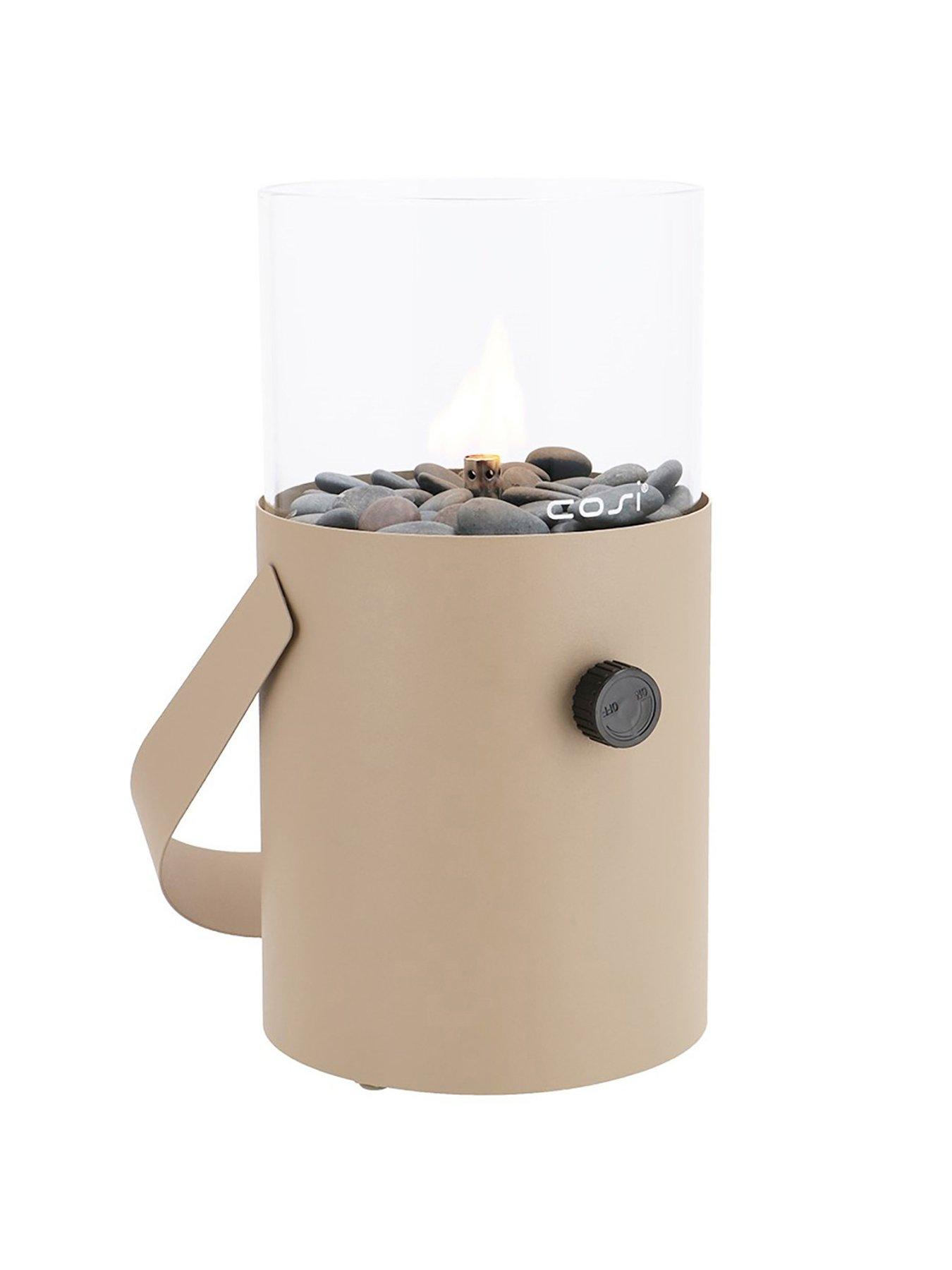  image of pacific-cosiscoop-sandy-beige-fire-lantern