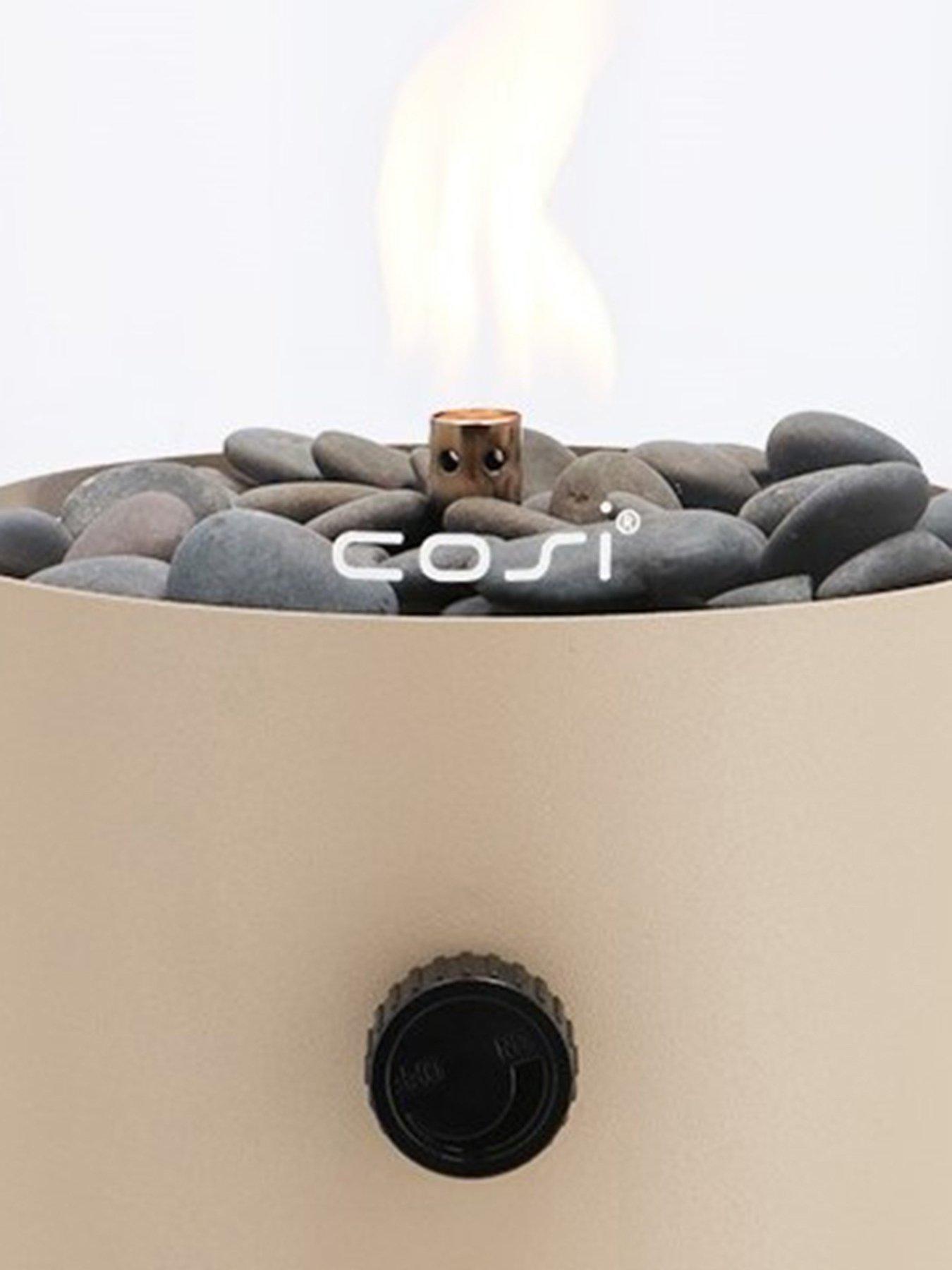  image of pacific-cosiscoop-sandy-beige-fire-lantern