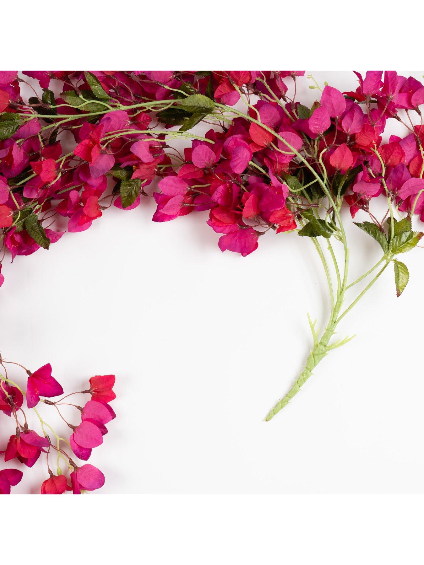 Image 3 of 3 of Scottish Everlastings 115cm Bougainvillea Waterfall Garland Pink