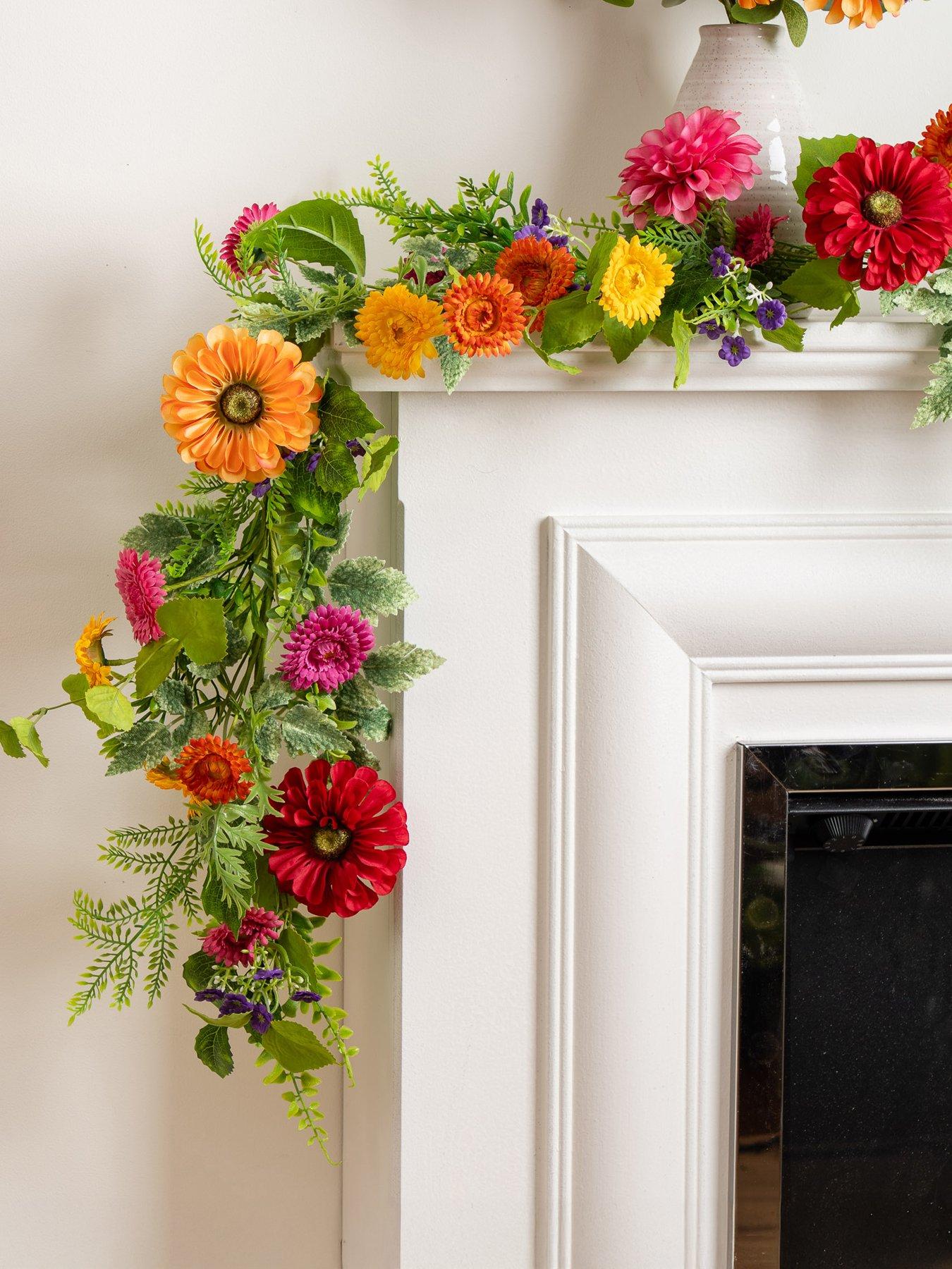 Image 1 of 3 of Scottish Everlastings 155cm Multi Floral Garland