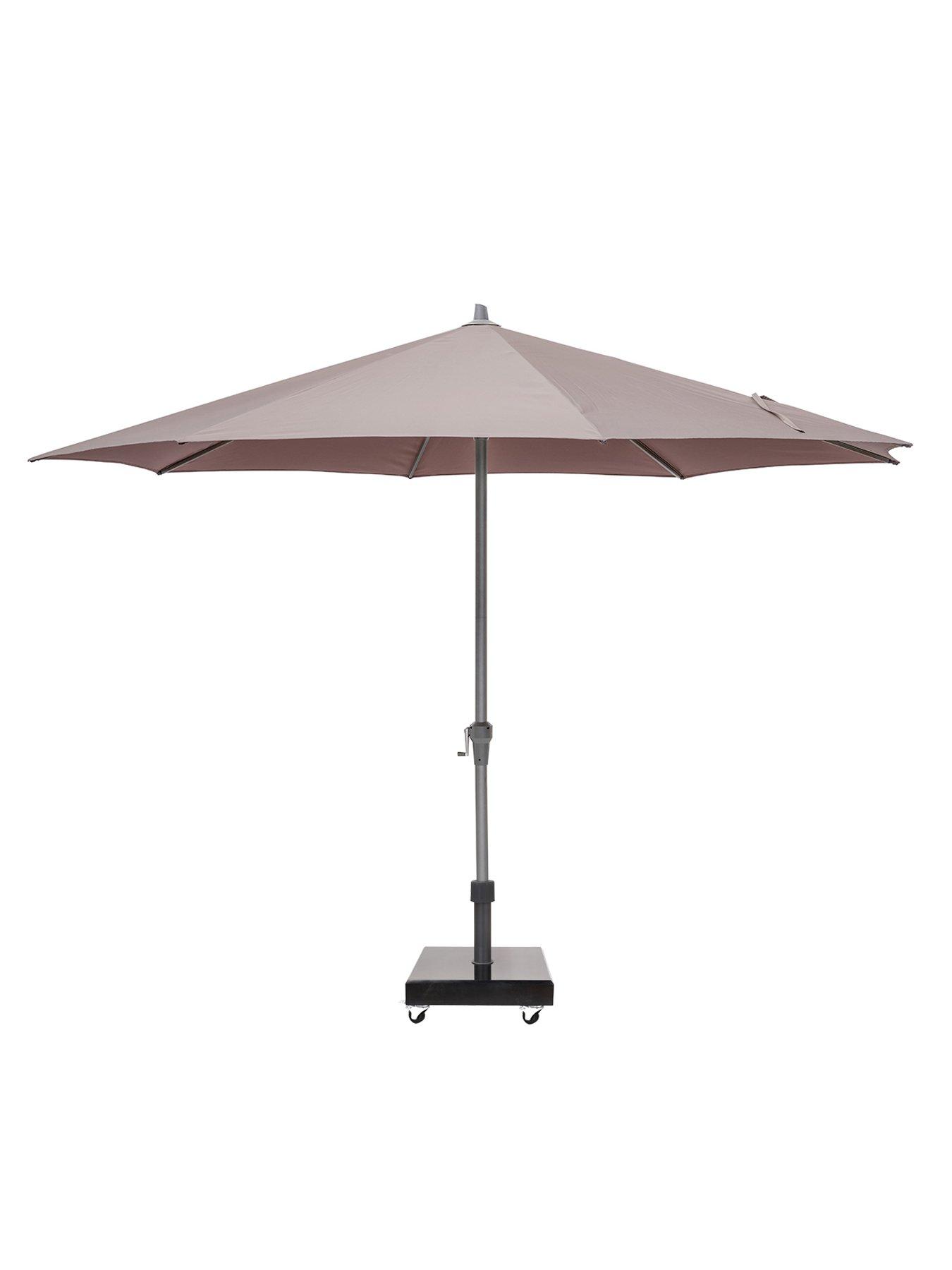 front image of pacific-riva-35m-round-luna-parasol-bundle--taupe
