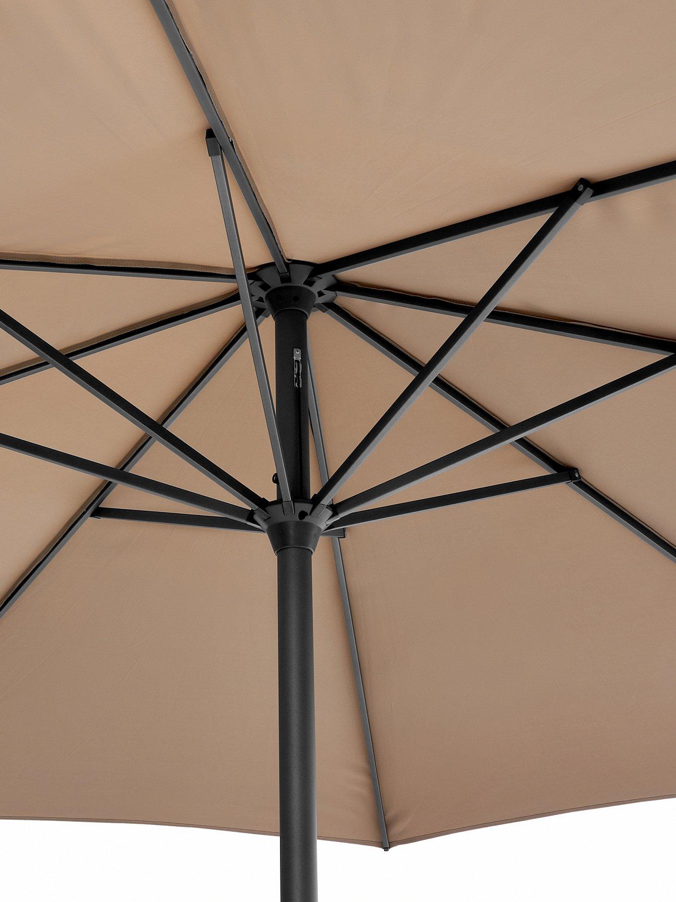  image of pacific-riva-35m-round-luna-parasol-bundle--taupe