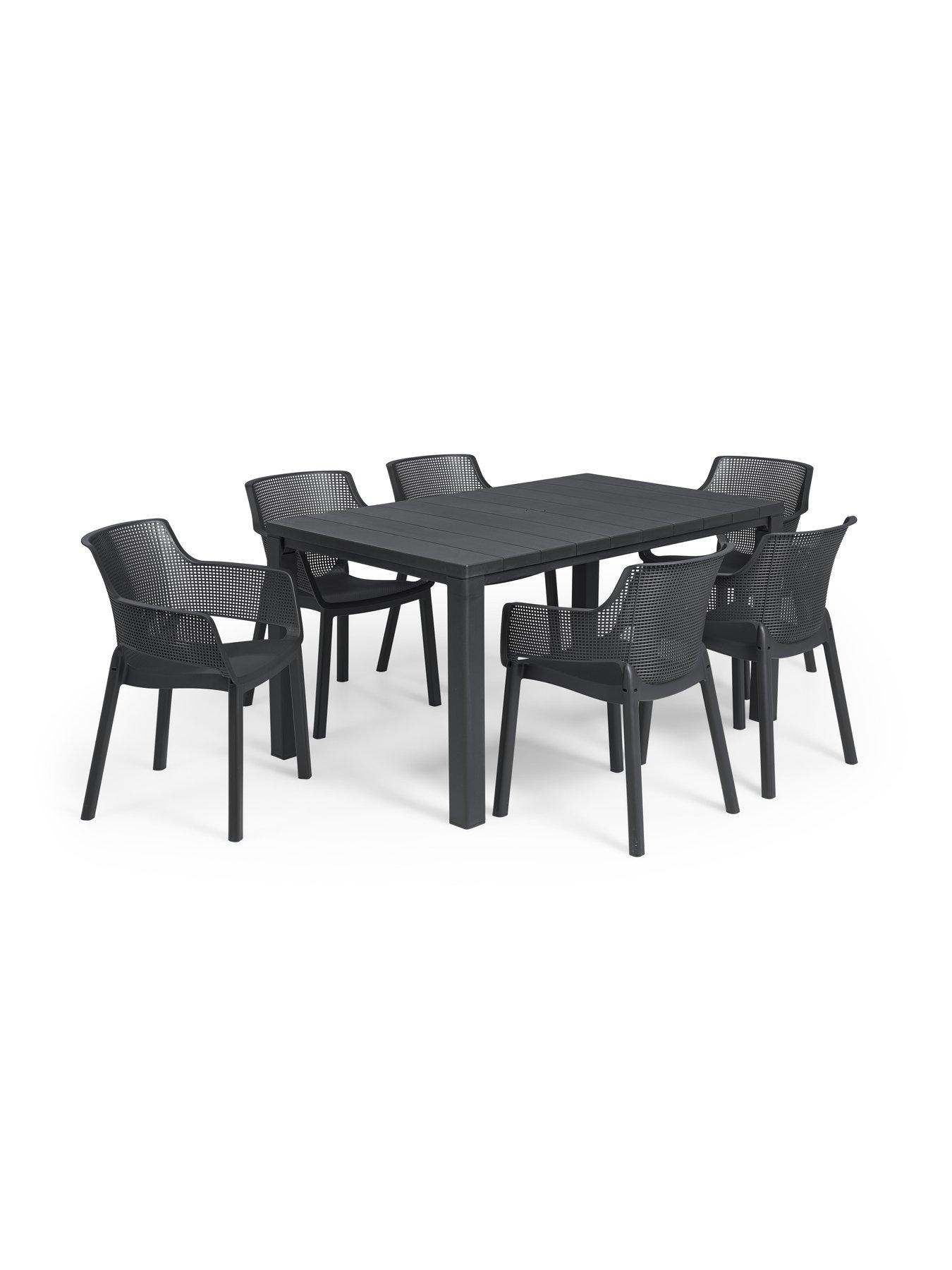  image of keter-julie-table-and-elisa-chairs-graphite