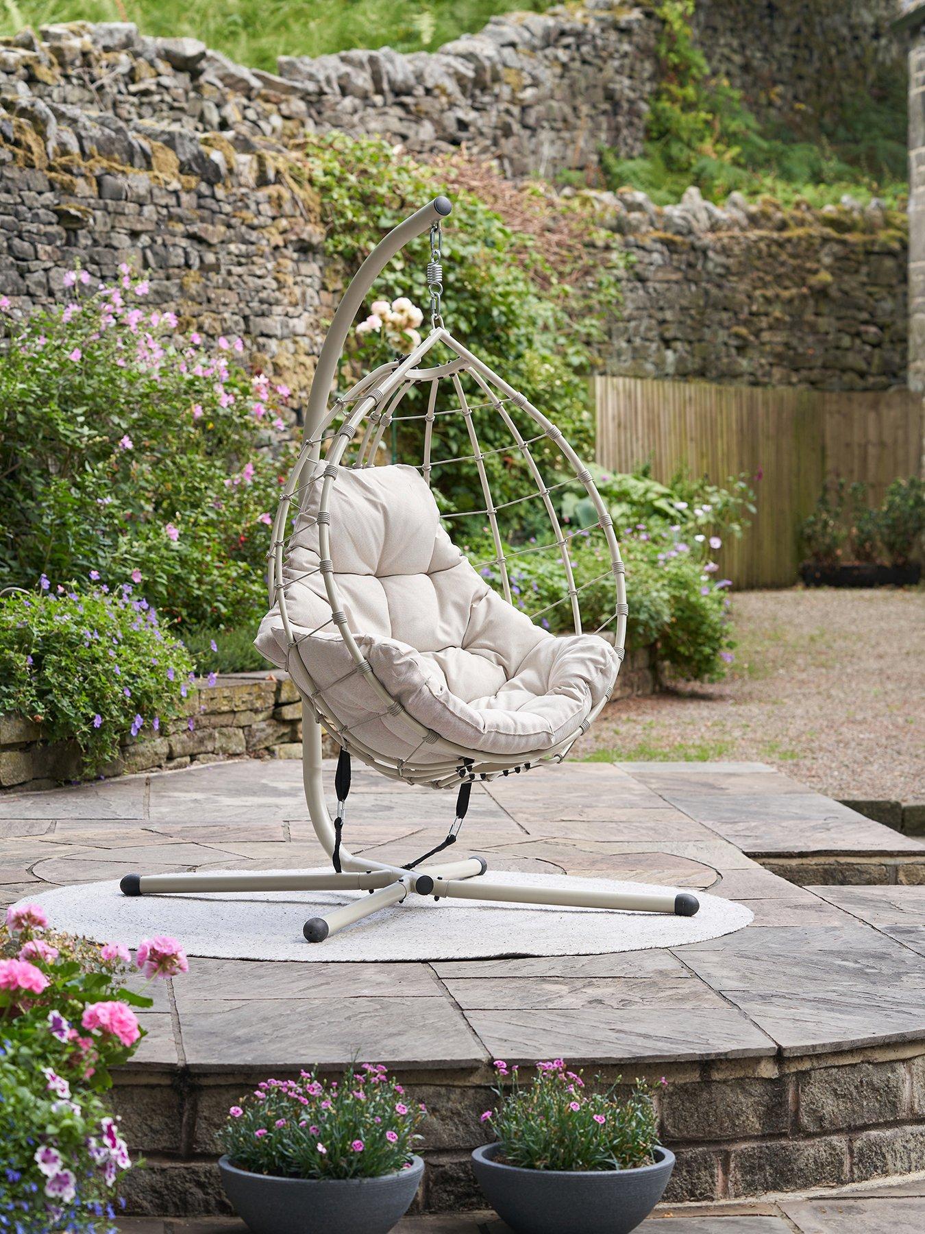 Pacific Lyon Putty Outdoor Single Hanging Chair